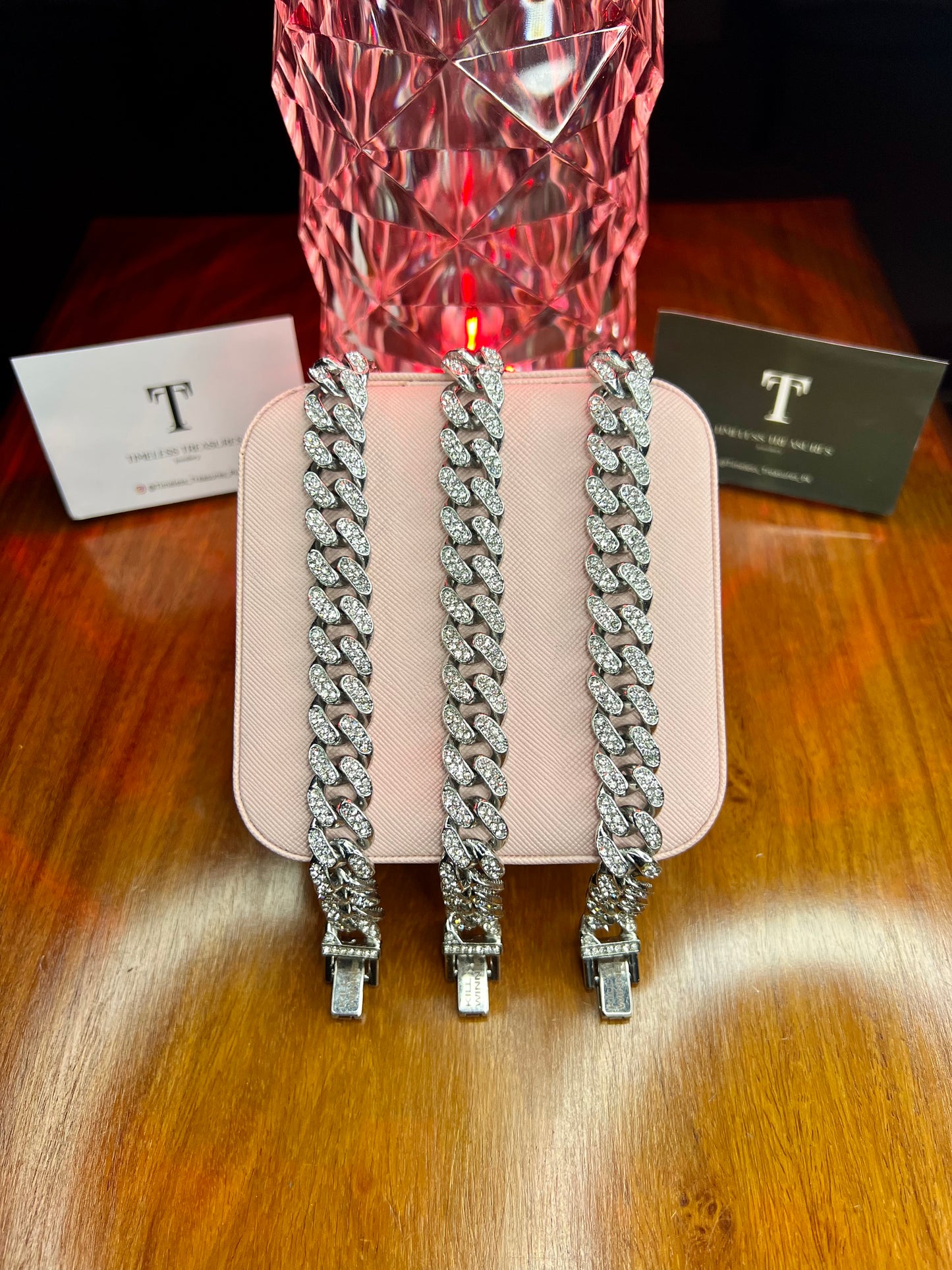 Premium Quality Stainless Steel 18k Ice Chain Bracelet