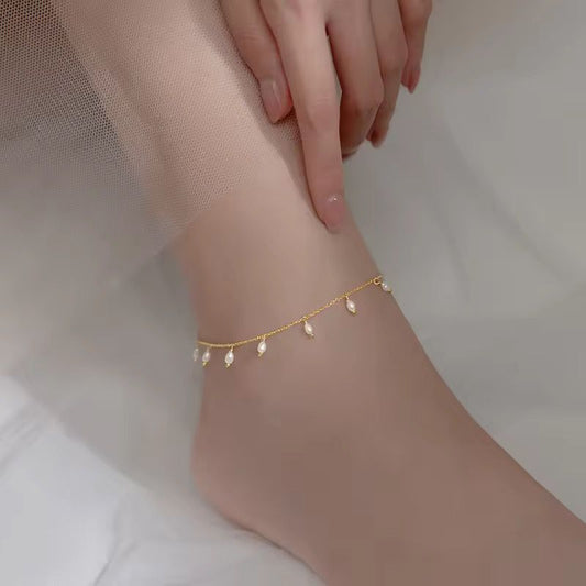 Premium Quality Stainless Steel 18k Dainty Glow Anklet