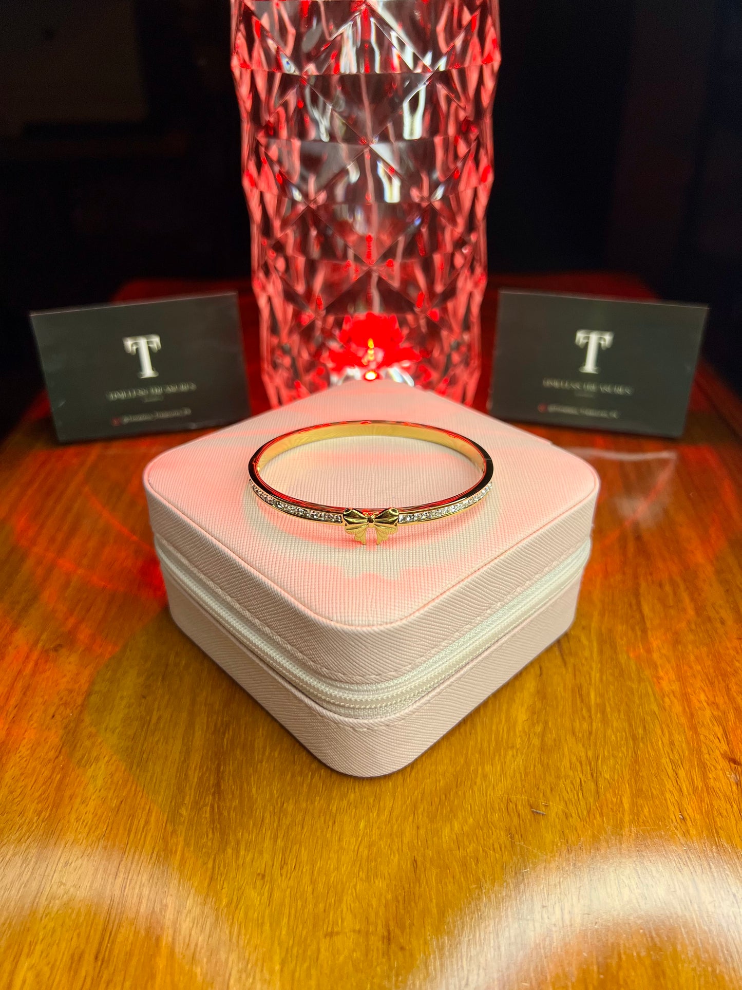 Premium Quality Stainless Steel 18k Starlight Bow Cuff