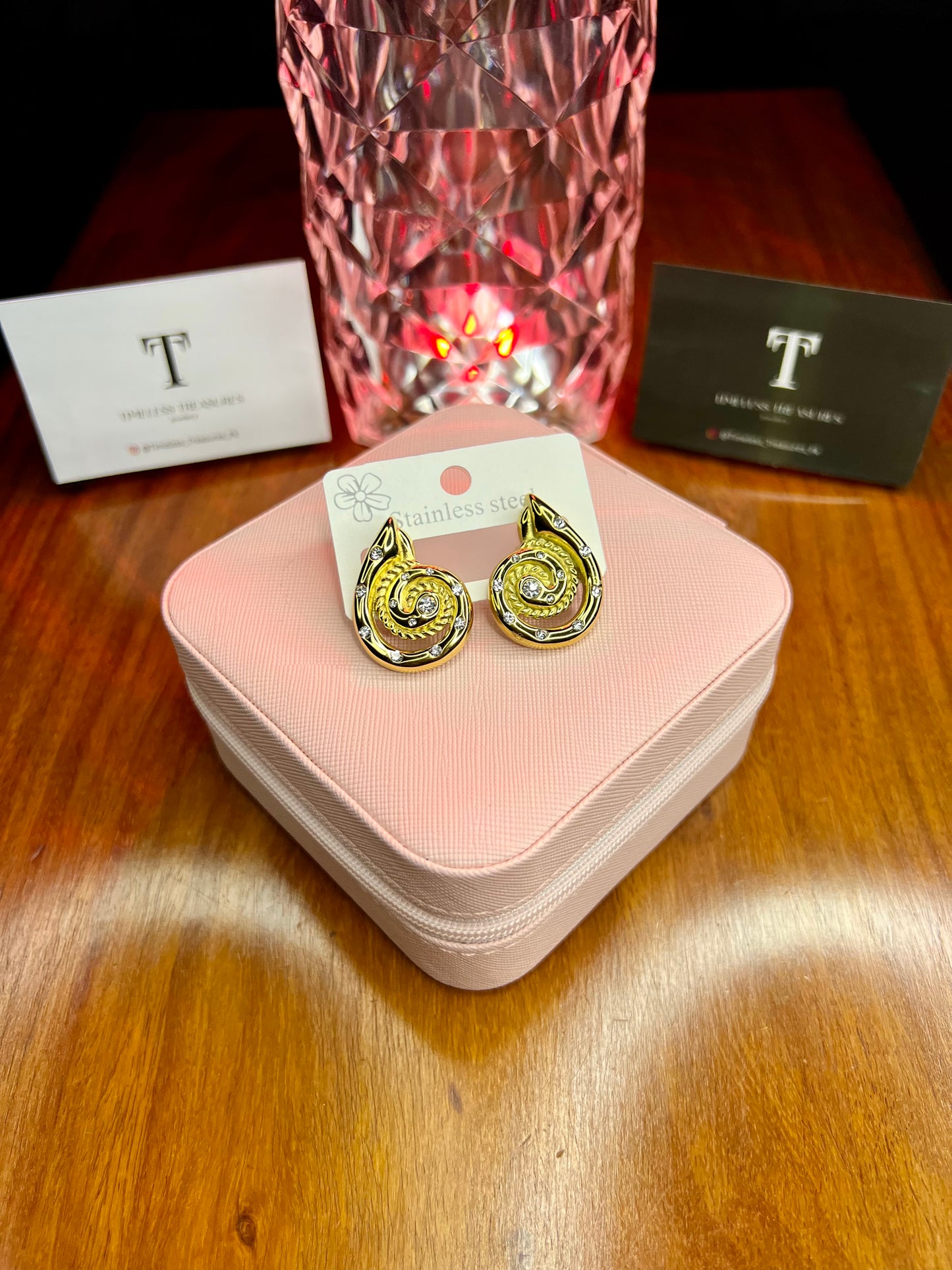 Premium Quality Stainless Steel 18k Shell Earrings