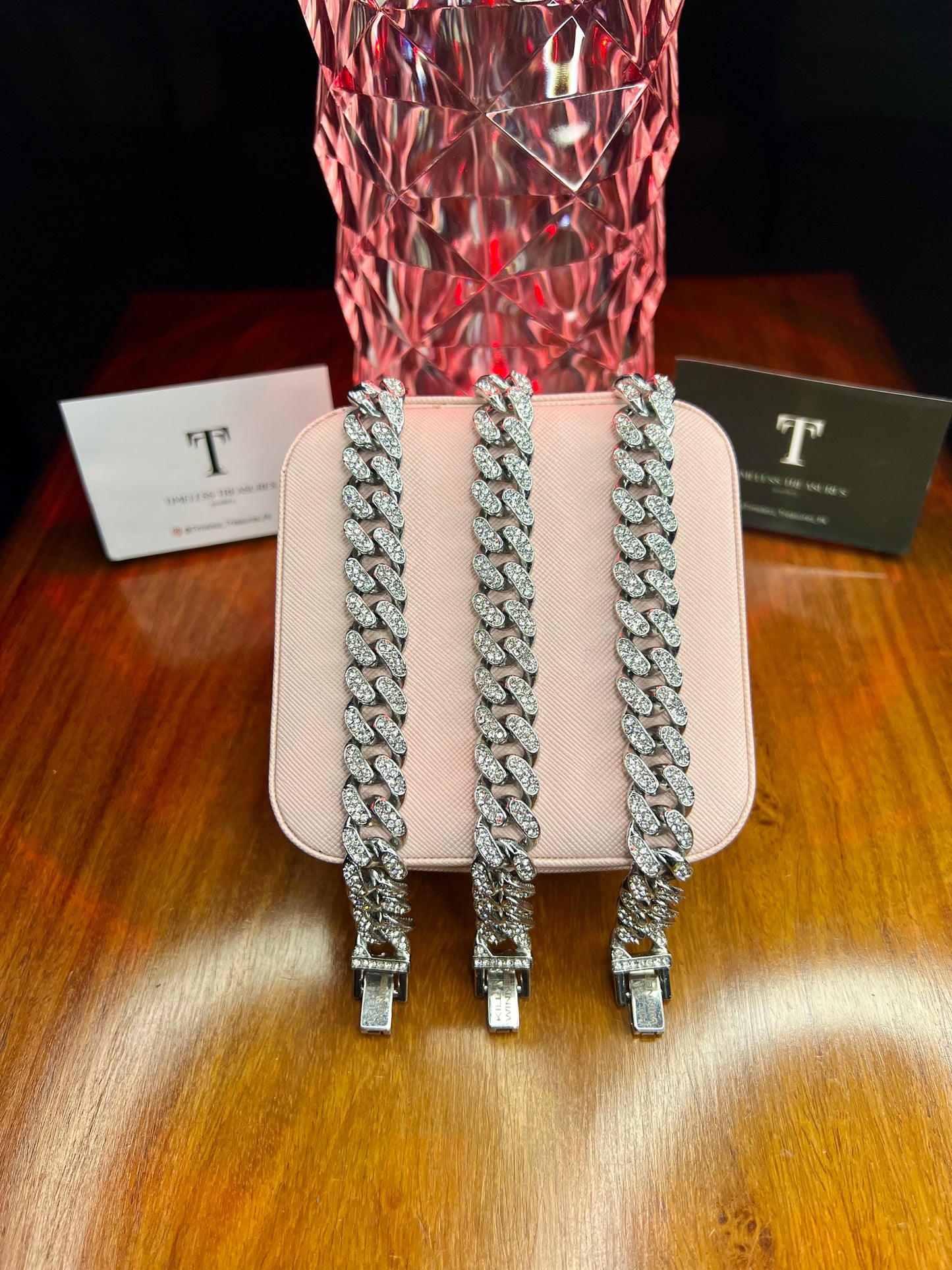 Premium Quality Stainless Steel 18k Ice Chain Bracelet