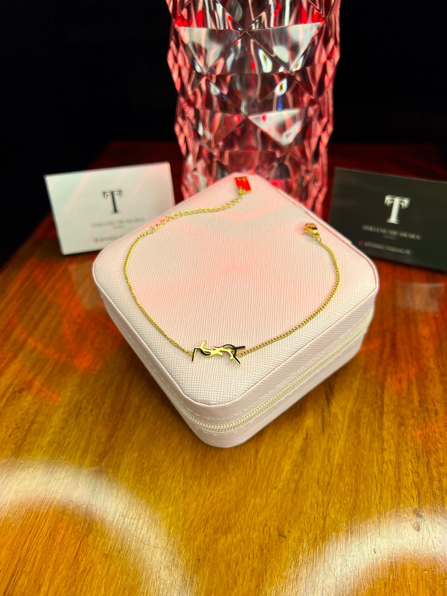 Premium Quality Stainless Steel 18k YSL Tagged Bracelet