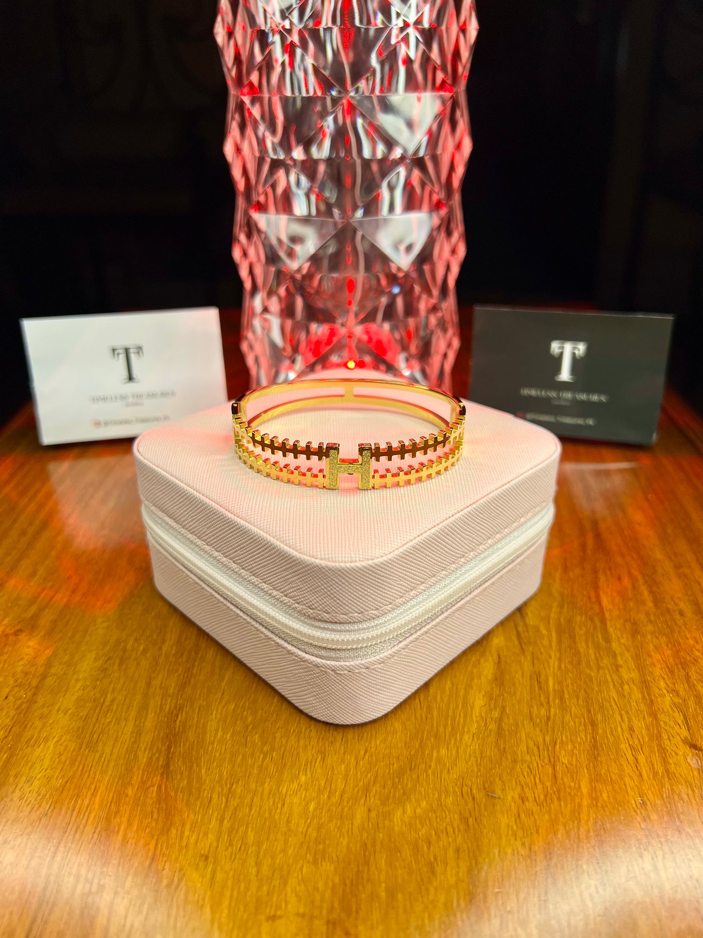 Premium Quality Stainless Steel 18k Golden Hermes Handcuff