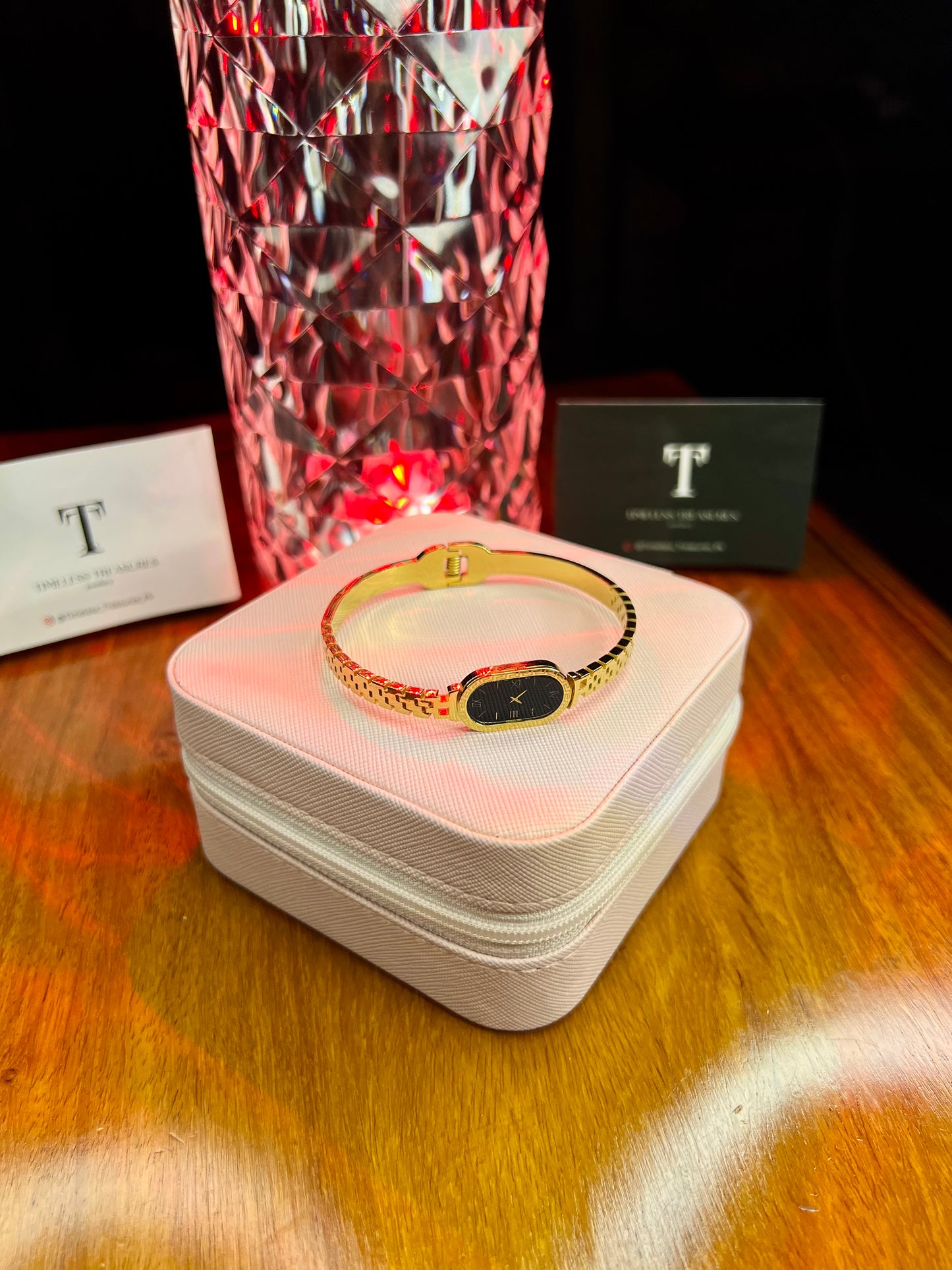 Premium Quality Stainless Steel 18k Timless Glow Watch Cuff