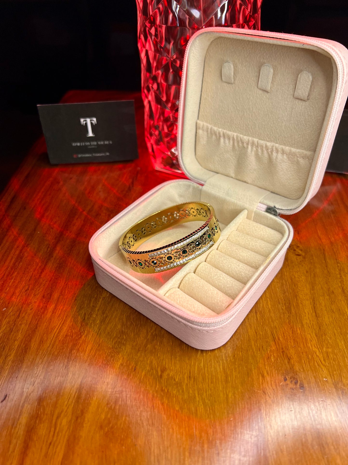 Premium Quality Stainless Steel 18k Royal Egyptian Bangle