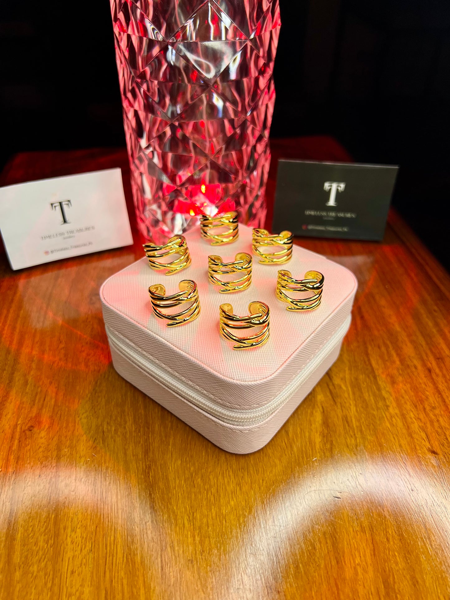 Premium Quality Stainless Steel 18k Bold Twist Ring