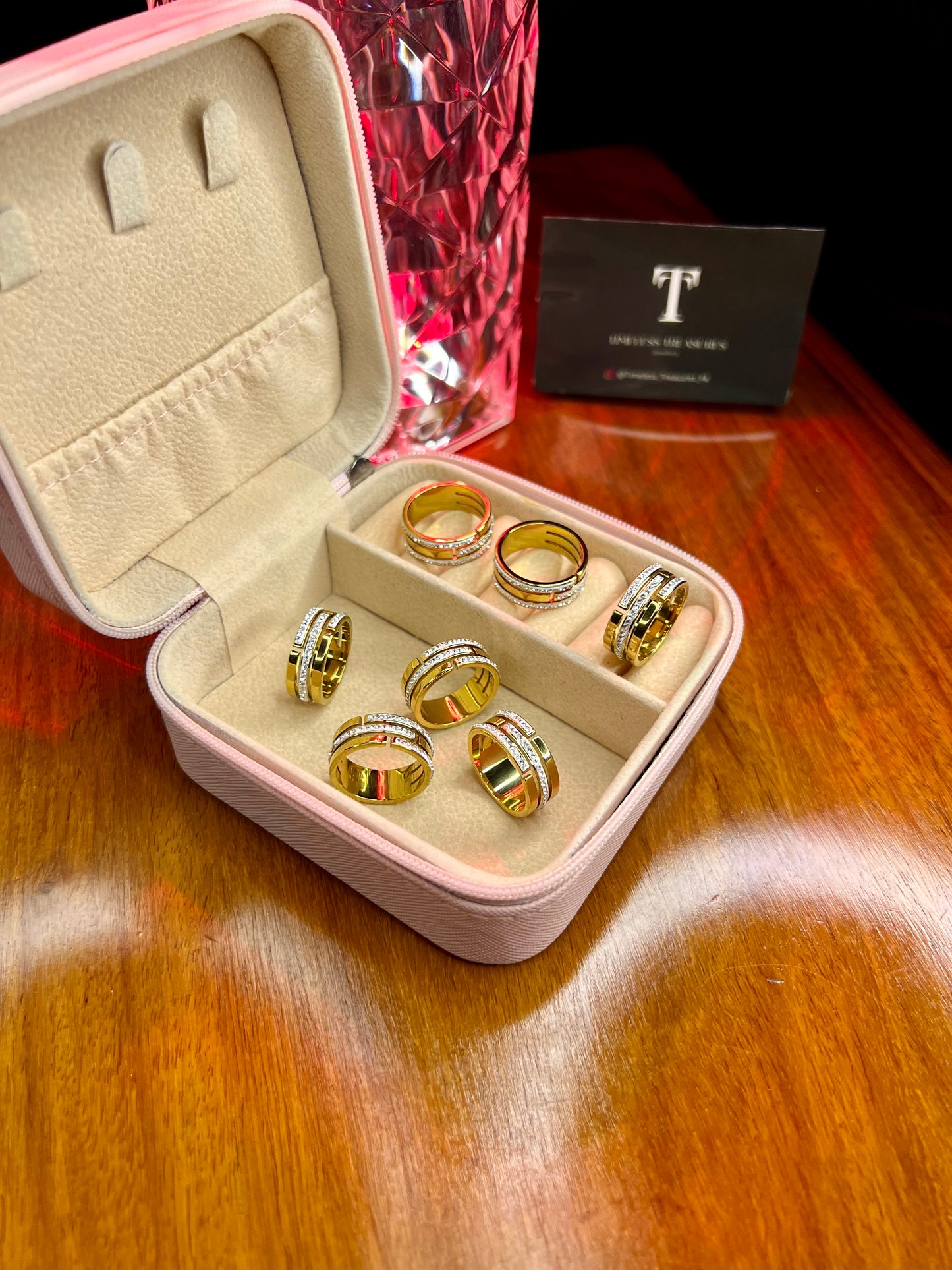 Premium Quality Stainless Steel 18k Lush Shine Ring