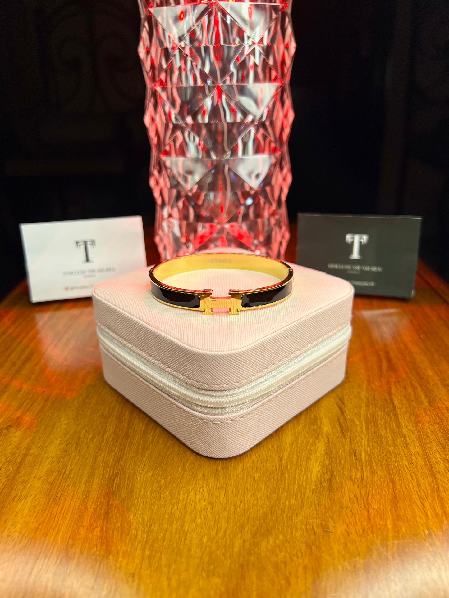 Premium Quality Stainless Steel 18k Black Hermes Handcuff