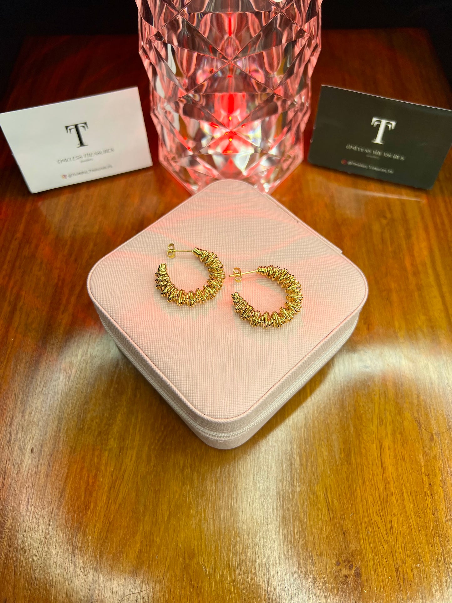 Premium Quality Stainless Steel 18k Spiral Hoops