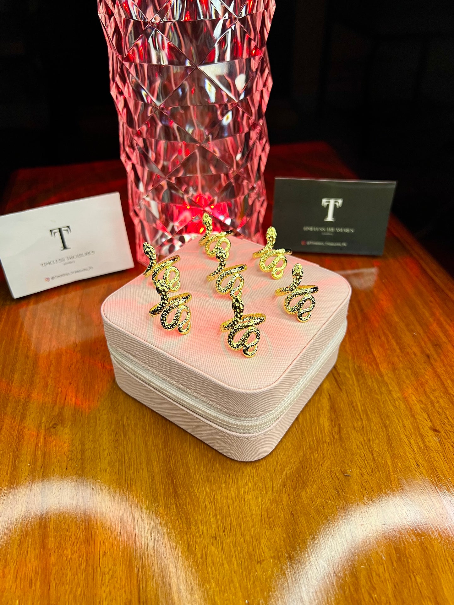 Premium Quality Stainless Steel 18k Python Ring