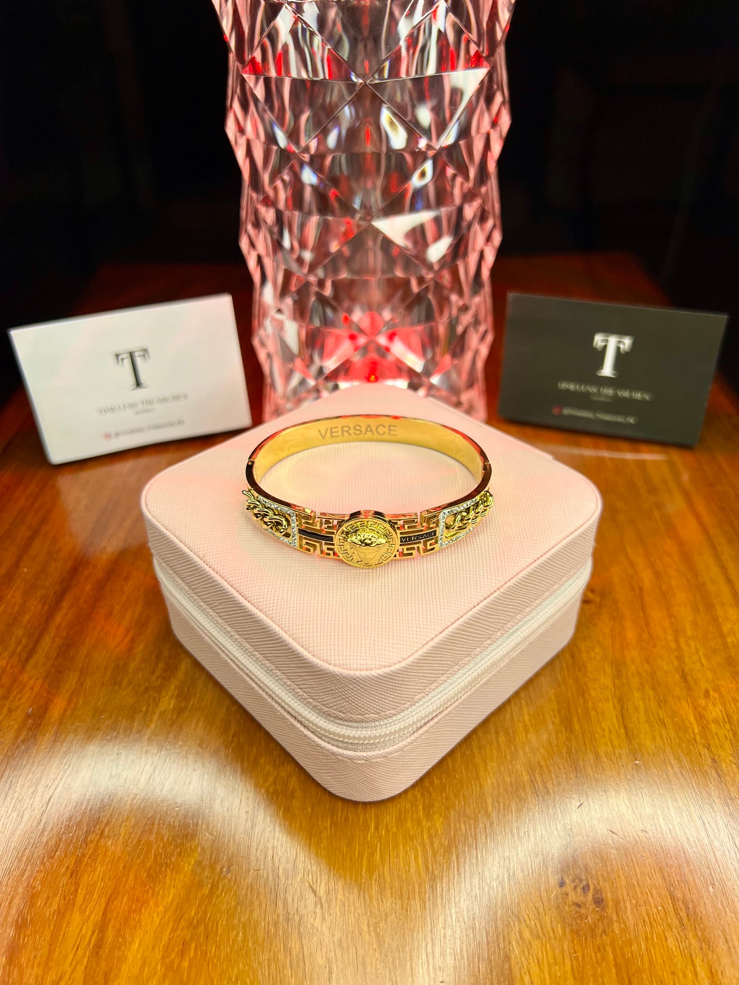 Premium Quality Stainless Steel 18k Versace Chain Inbound Handcuff