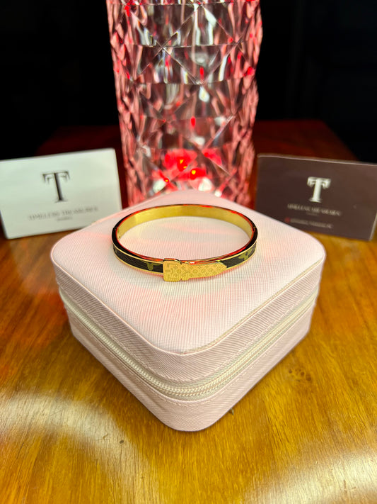 Premium Quality Stainless Steel 18k LV Buckle Lux Handcuff