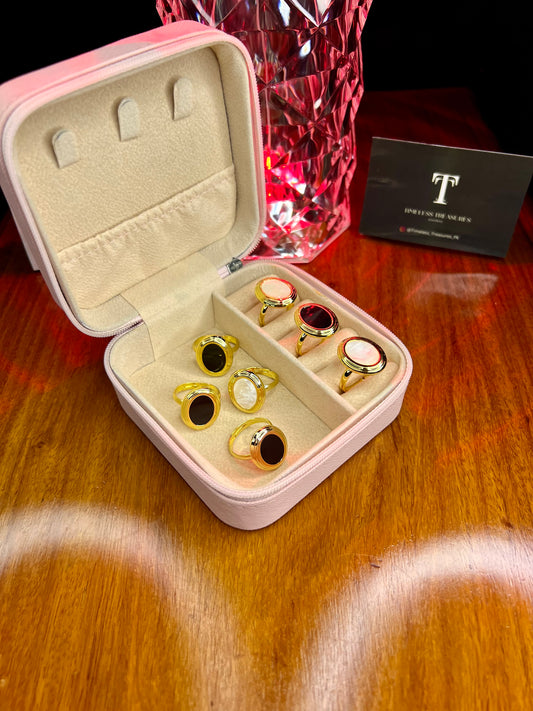 Premium Quality Stainless Steel 18k Noir Lumiere Ring