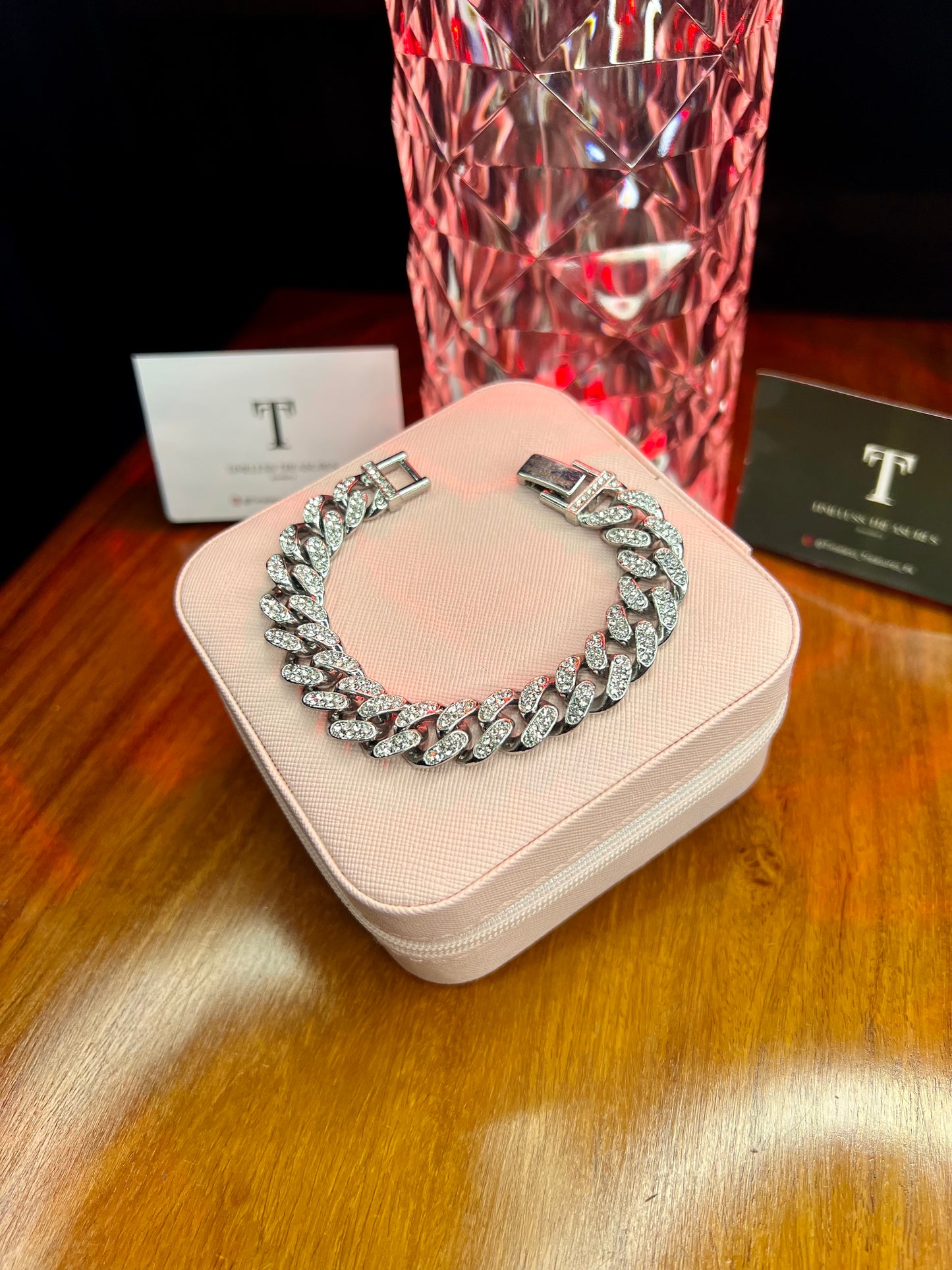 Premium Quality Stainless Steel 18k Ice Chain Bracelet