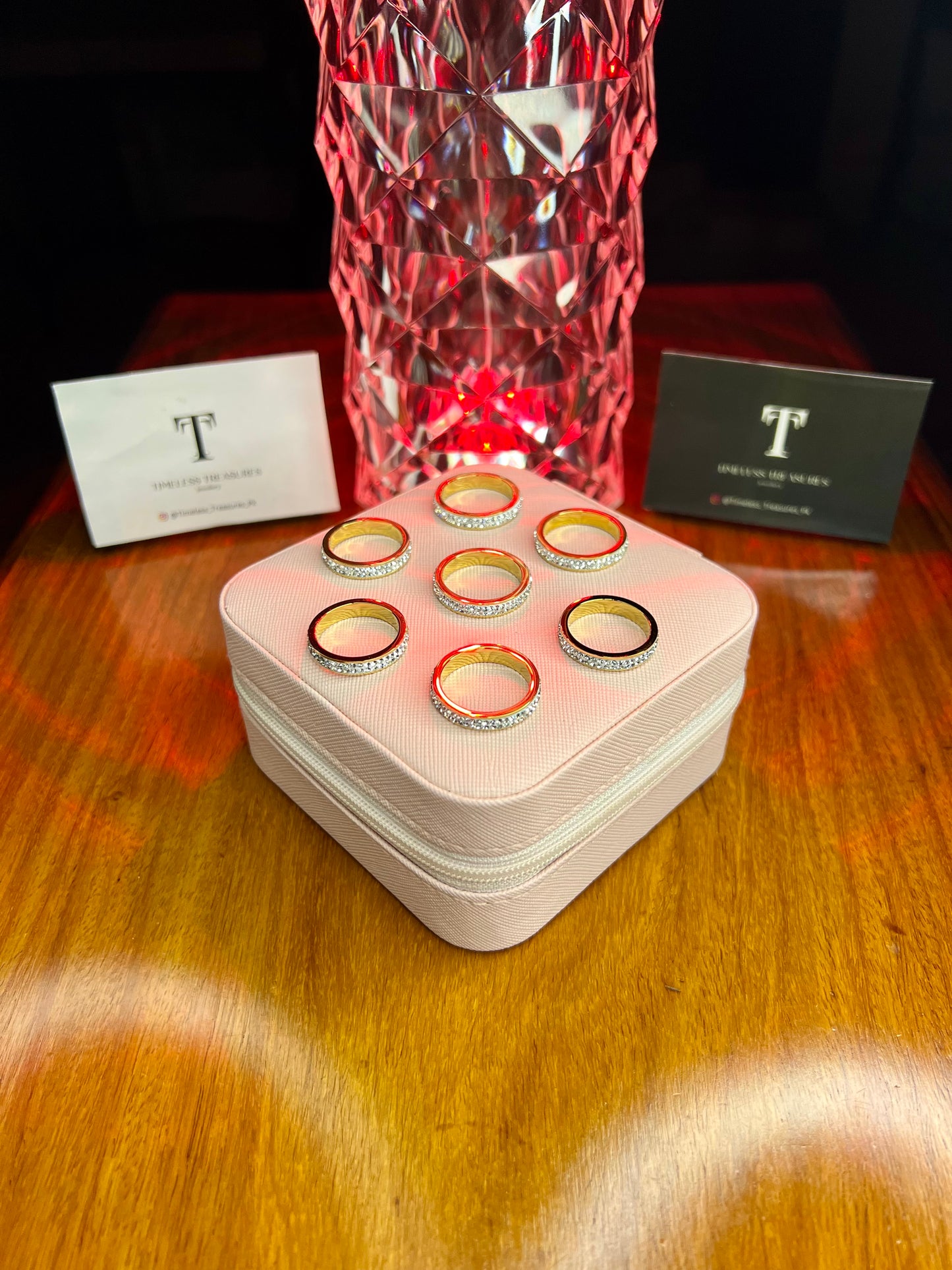 Premium Quality Stainless Steel 18k Eternity Band