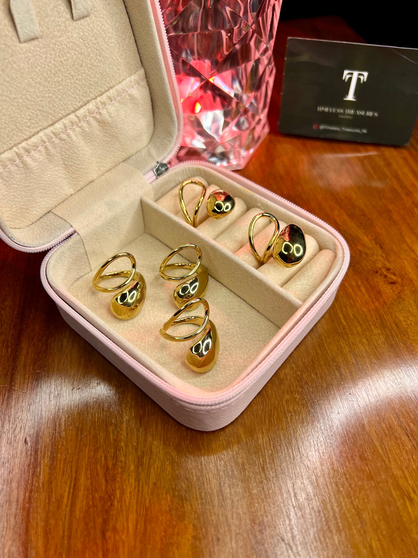 Premium Quality Stainless Steel 18k Signature Ring