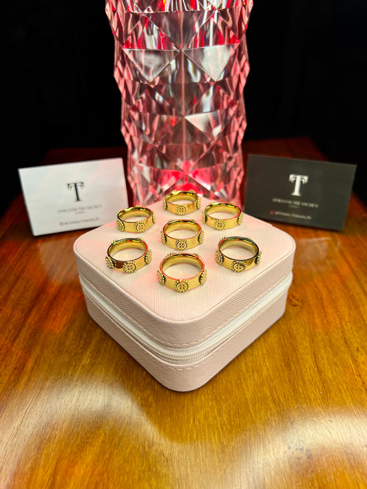 Premium Quality Stainless Steel 18k Luxury Tory Ring
