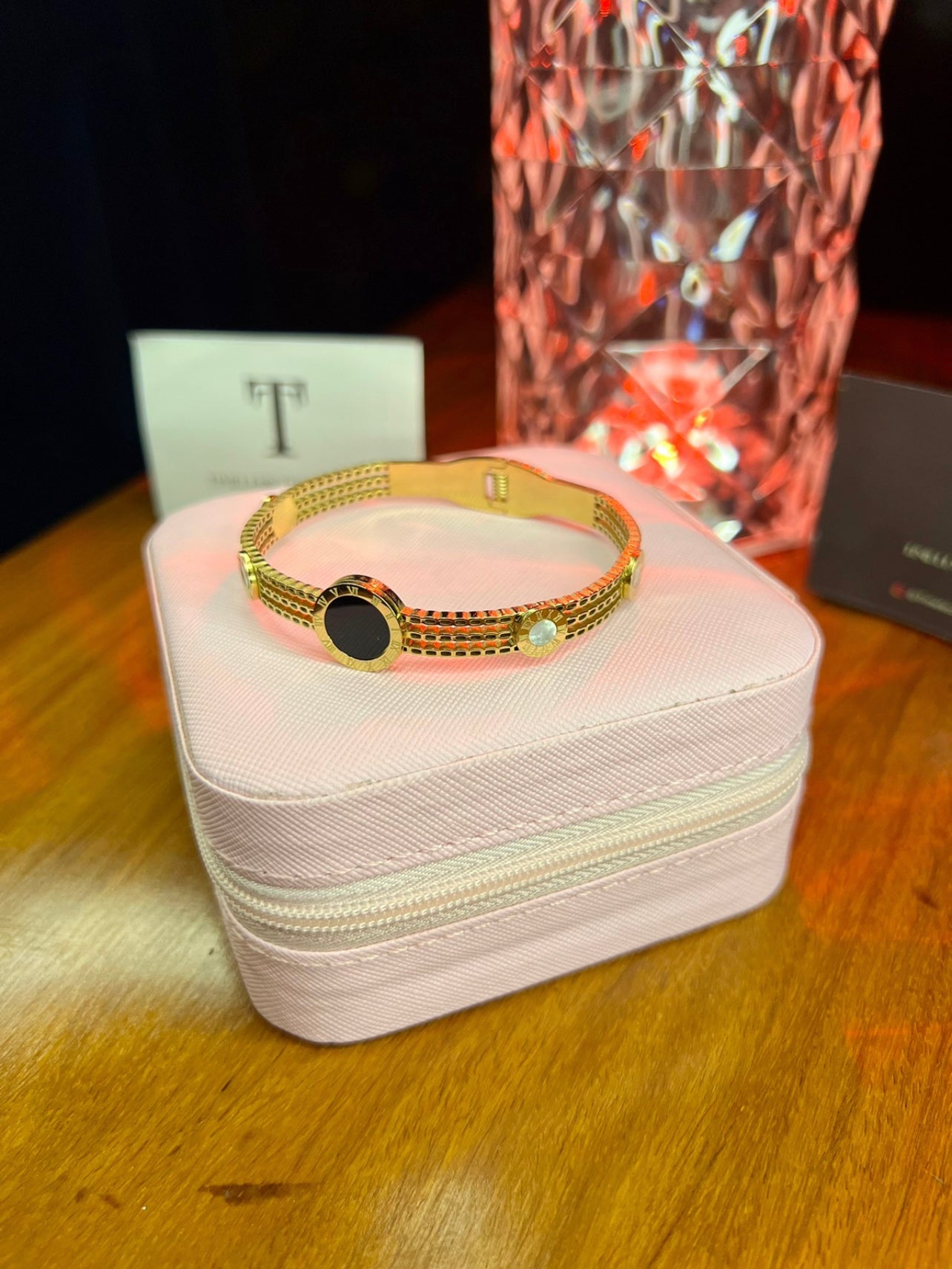 Premium Quality Stainless Steel 18k Roman Radiant Cuff