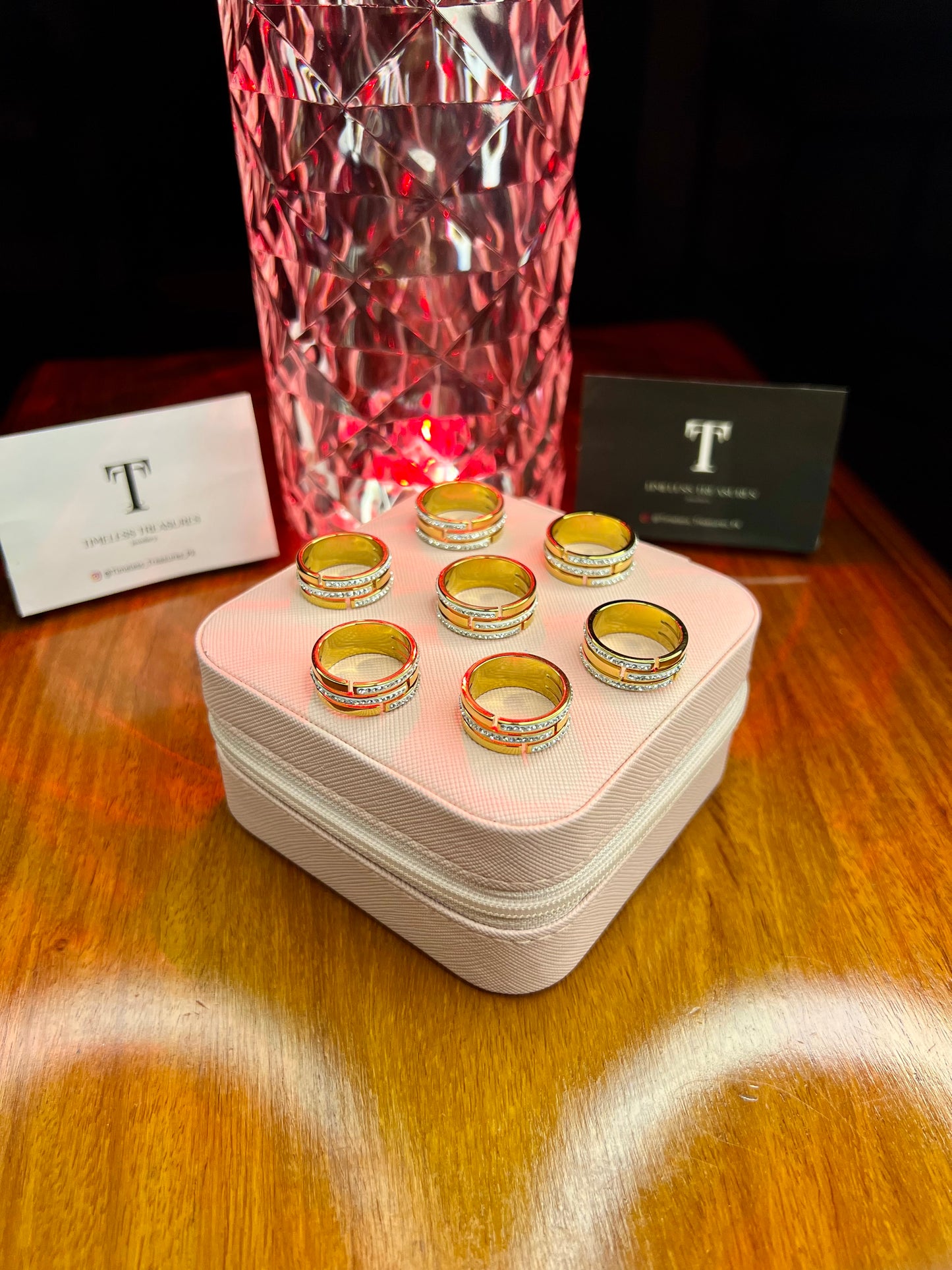 Premium Quality Stainless Steel 18k Lush Shine Ring