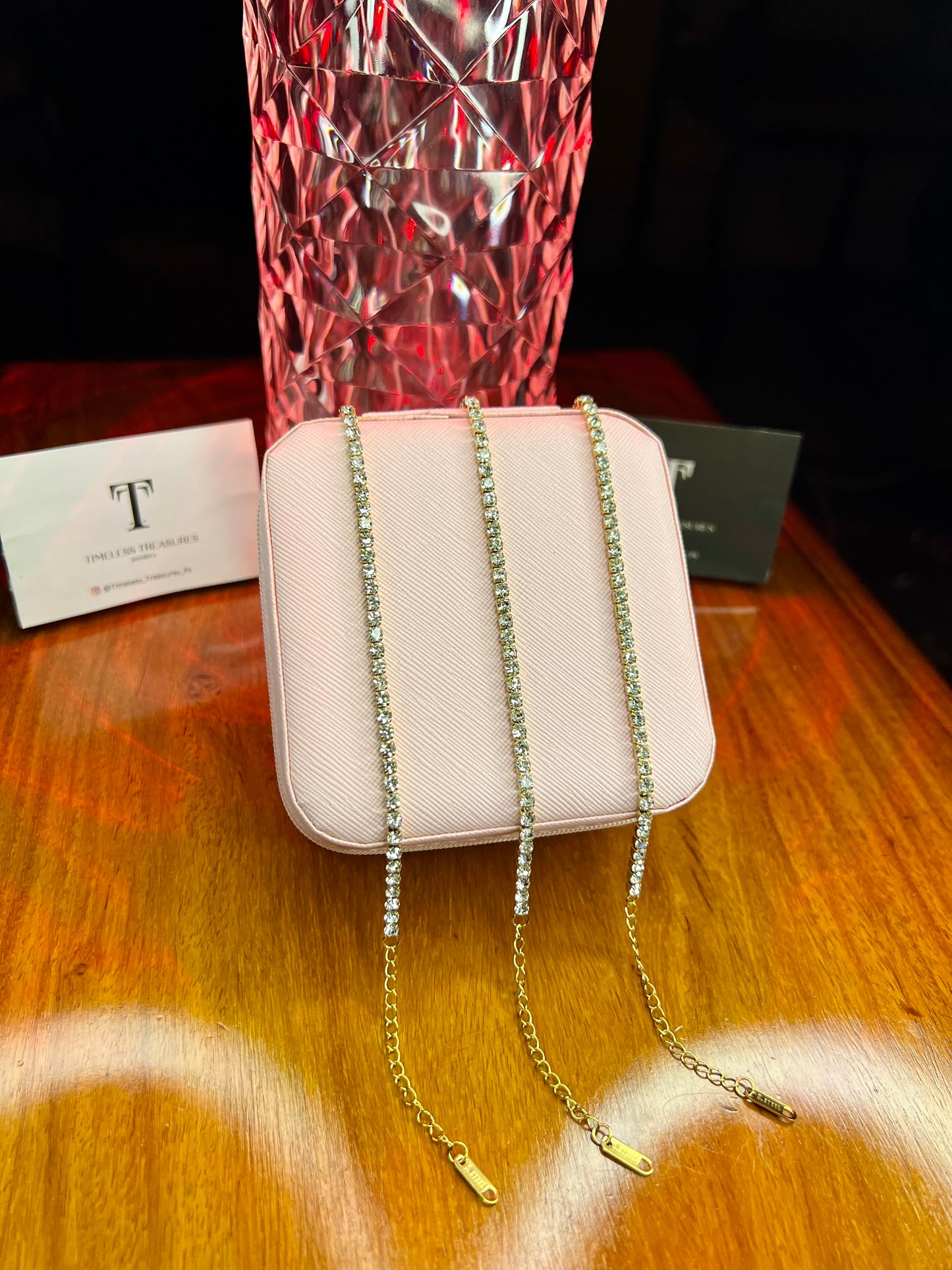 Premium Quality Stainless Steel 18k Diamond Whisper Bracelet