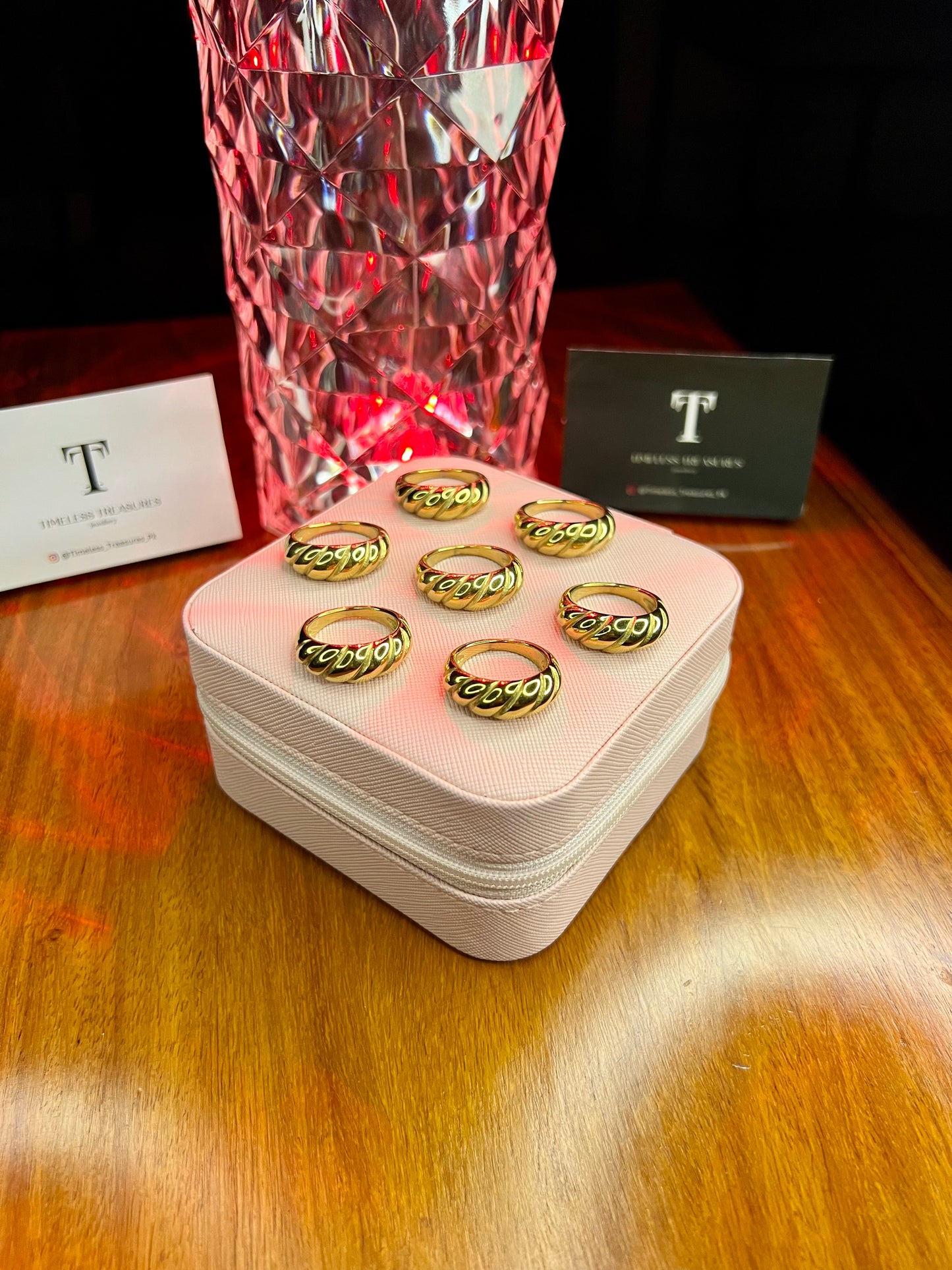 Premium Quality Stainless Steel 18k Croissant Ring