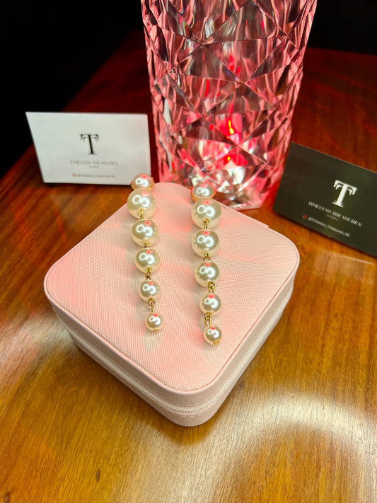 Premium Quality Stainless Steel 18k Pearl Drop Earrings