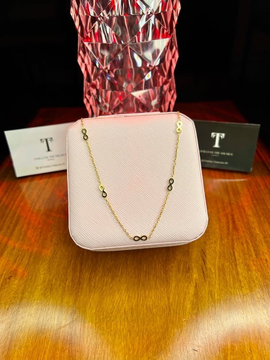 Premium Quality Stainless Steel 18k Infinity Grace Necklace