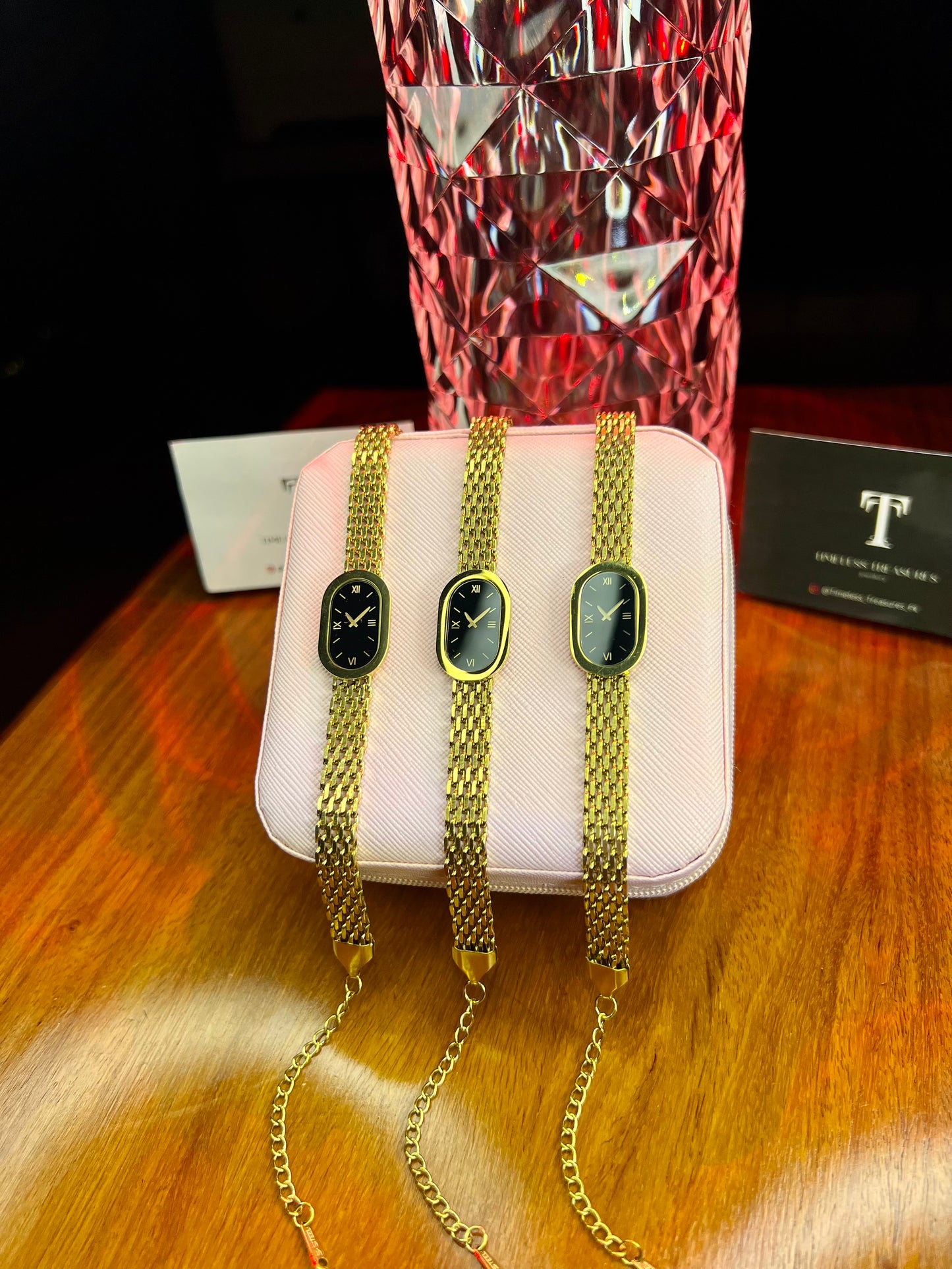 Premium Quality Stainless Steel 18k Timeless Glow Mesh Bracelet