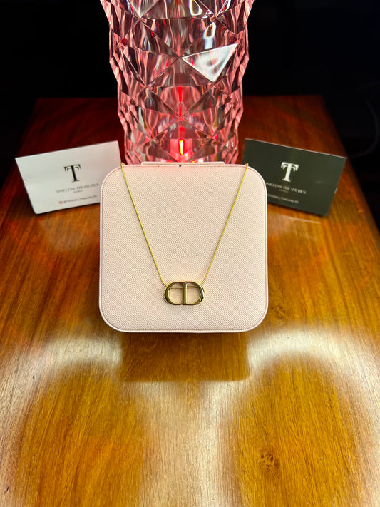 Premium Quality Stainless Steel 18k Dior Gold Necklace