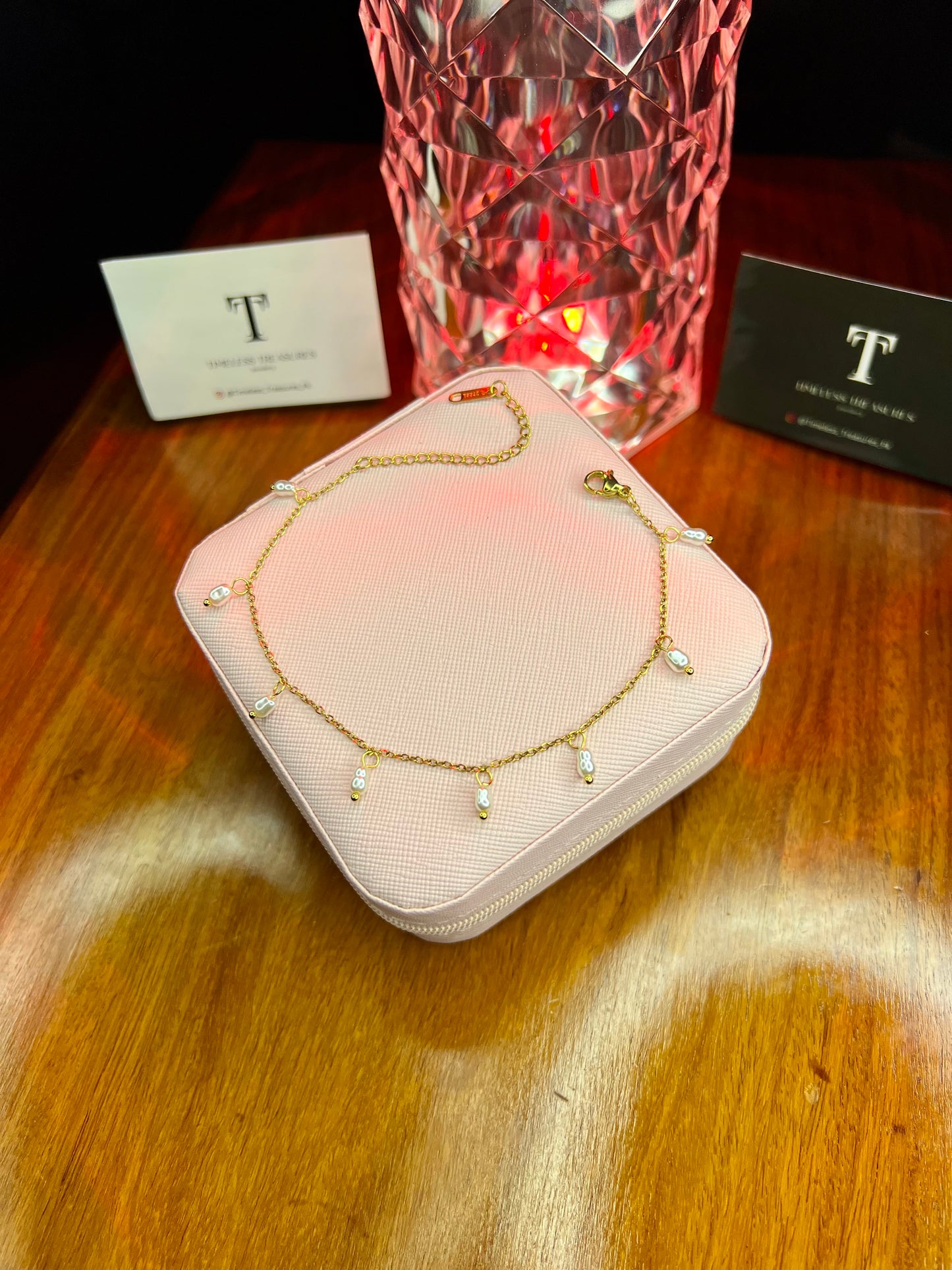 Premium Quality Stainless Steel 18k Dainty Glow Anklet