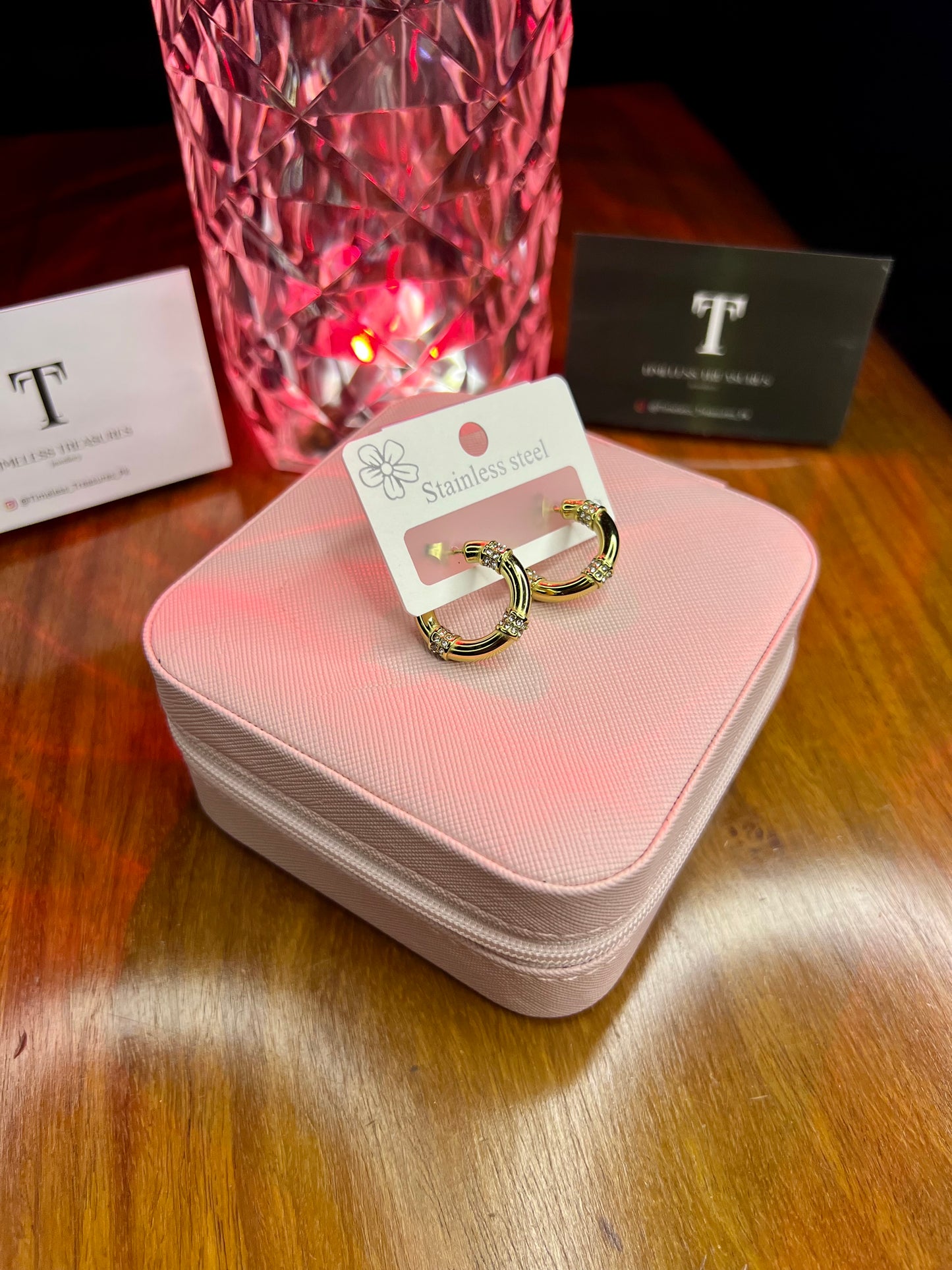 Premium Quality Stainless Steel 18k Gold Fine Hoops