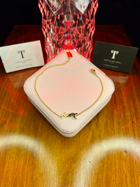 Premium Quality Stainless Steel 18k YSL Tagged Bracelet