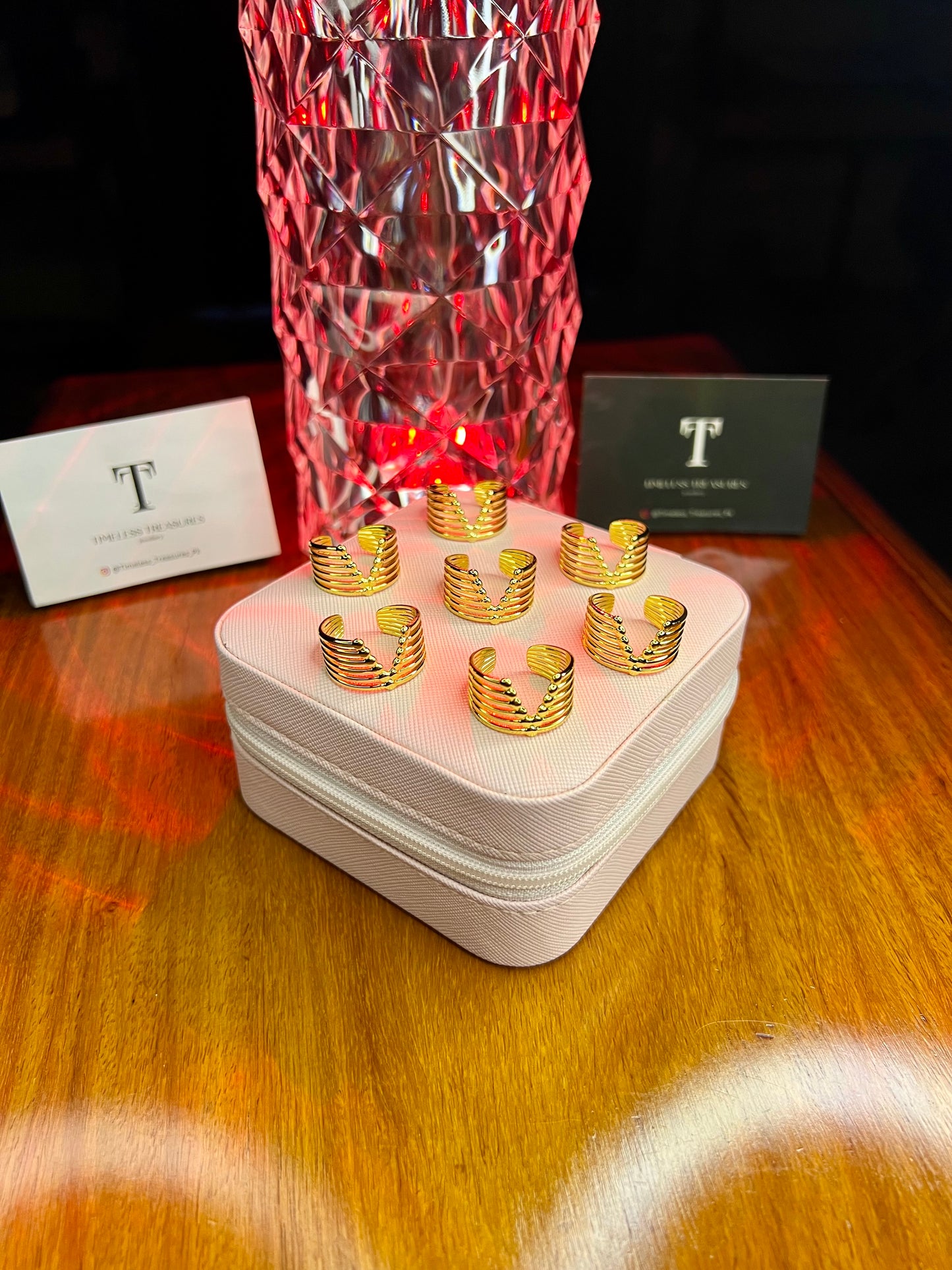 Premium Quality Stainless Steel 18k Vogue V-Ring