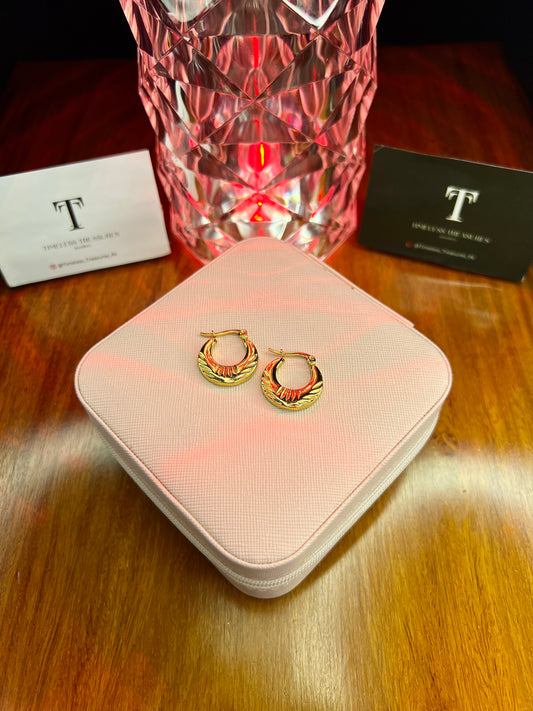 Premium Quality Stainless Steel 18k Luxury Gold Hoops