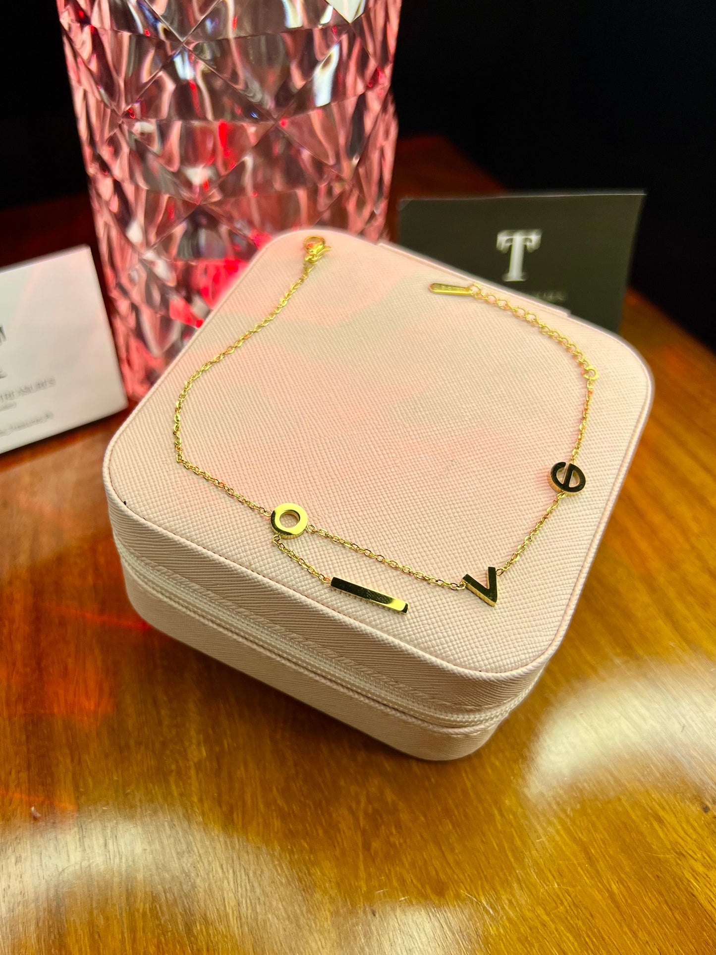 Premium Quality Stainless Steel 18k Love Anklet