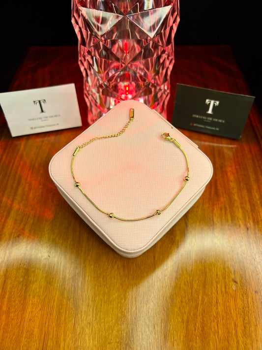 Premium Quality Stainless Steel 18k Ball Chain Bracelet