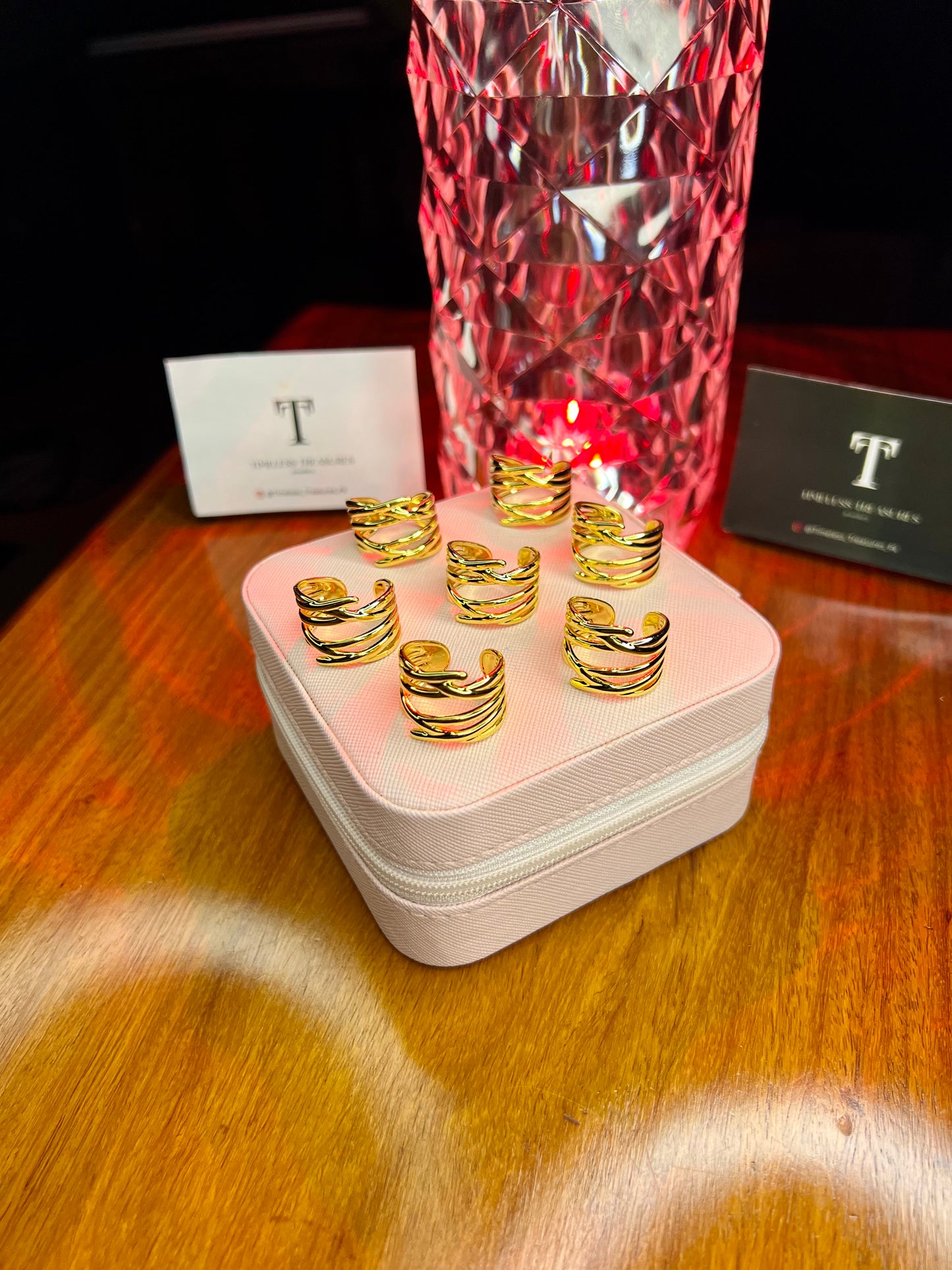 Premium Quality Stainless Steel 18k Bold Twist Ring