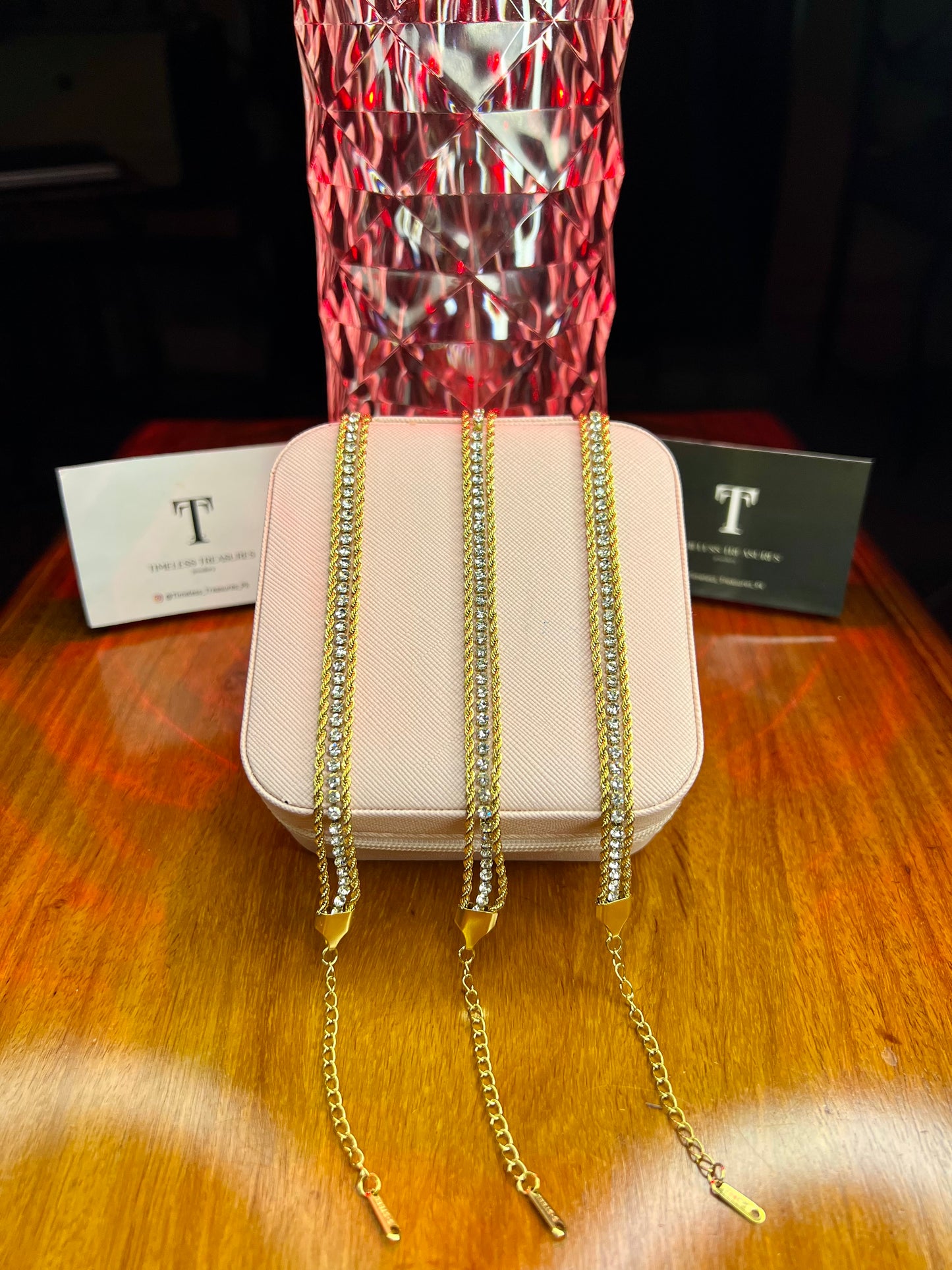 Premium Quality Stainless Steel 18k Luminous Layered Bracelet