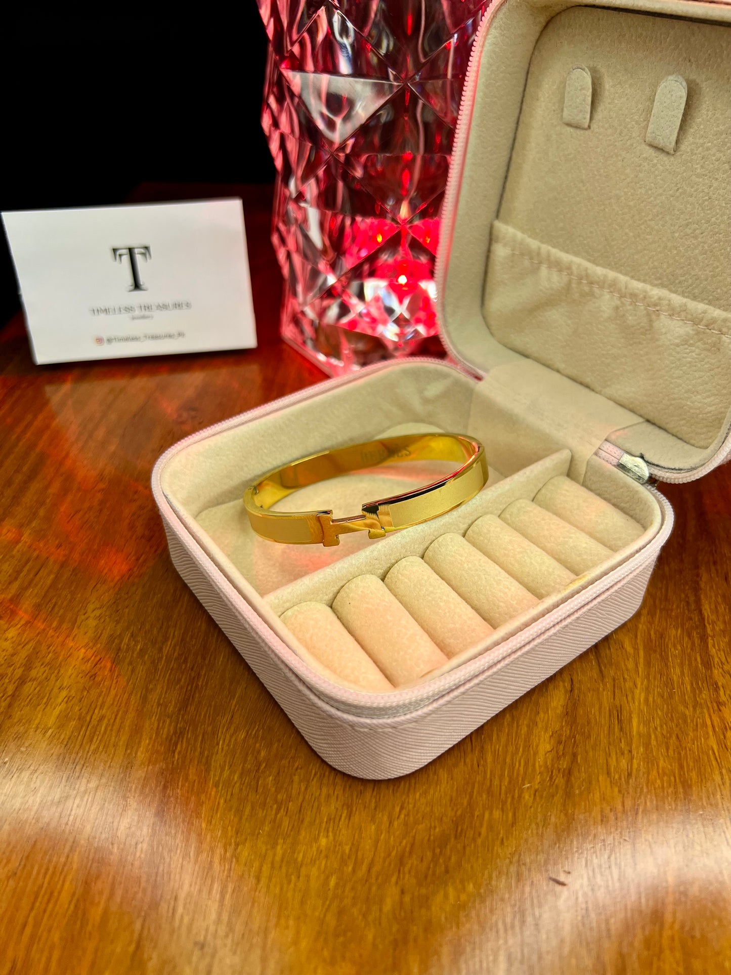 Premium Quality Stainless Steel 18k Hermes Gold Edition Handcuff