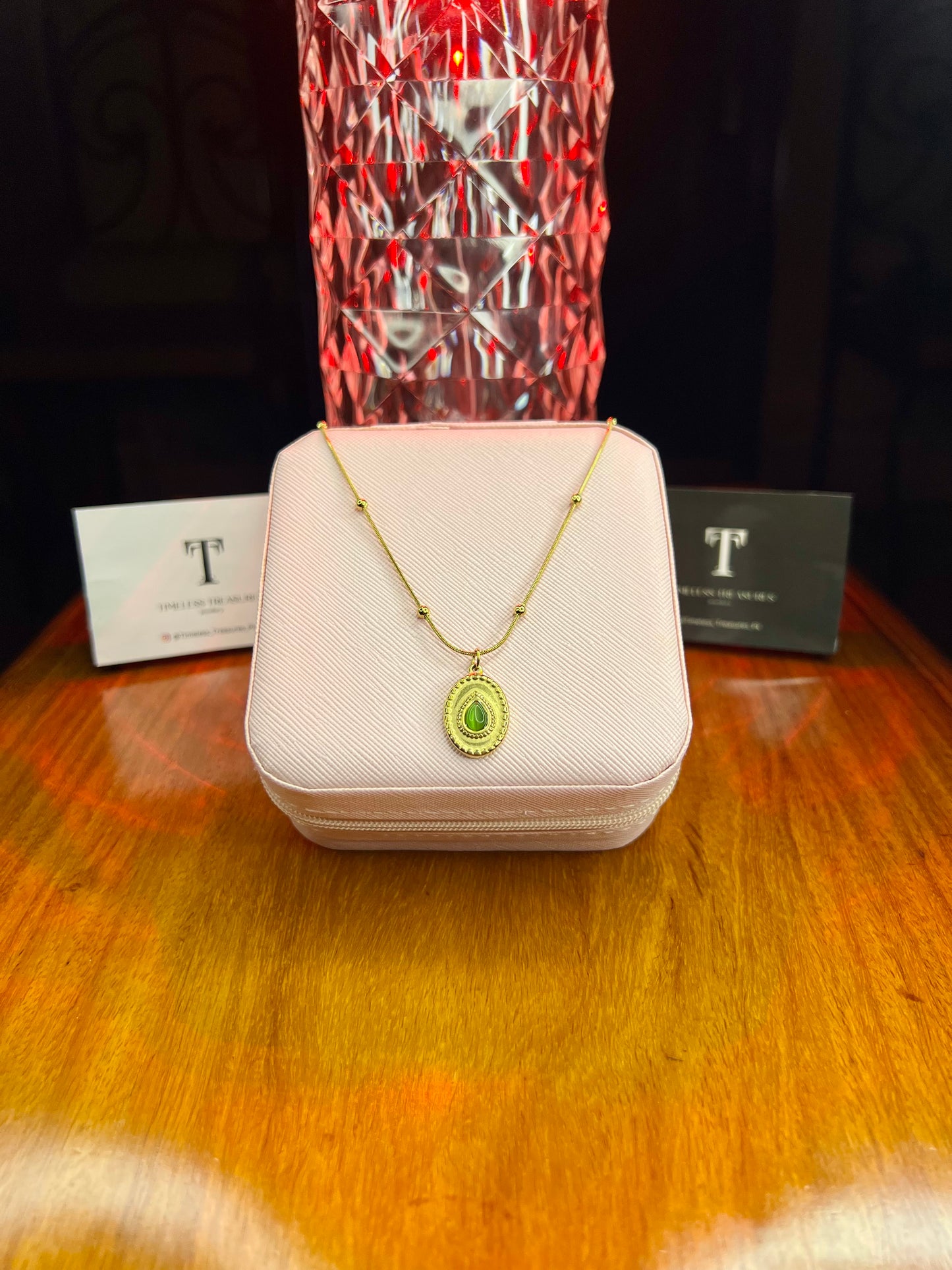 Premium Quality Stainless Steel 18k Golden Whisper Necklace