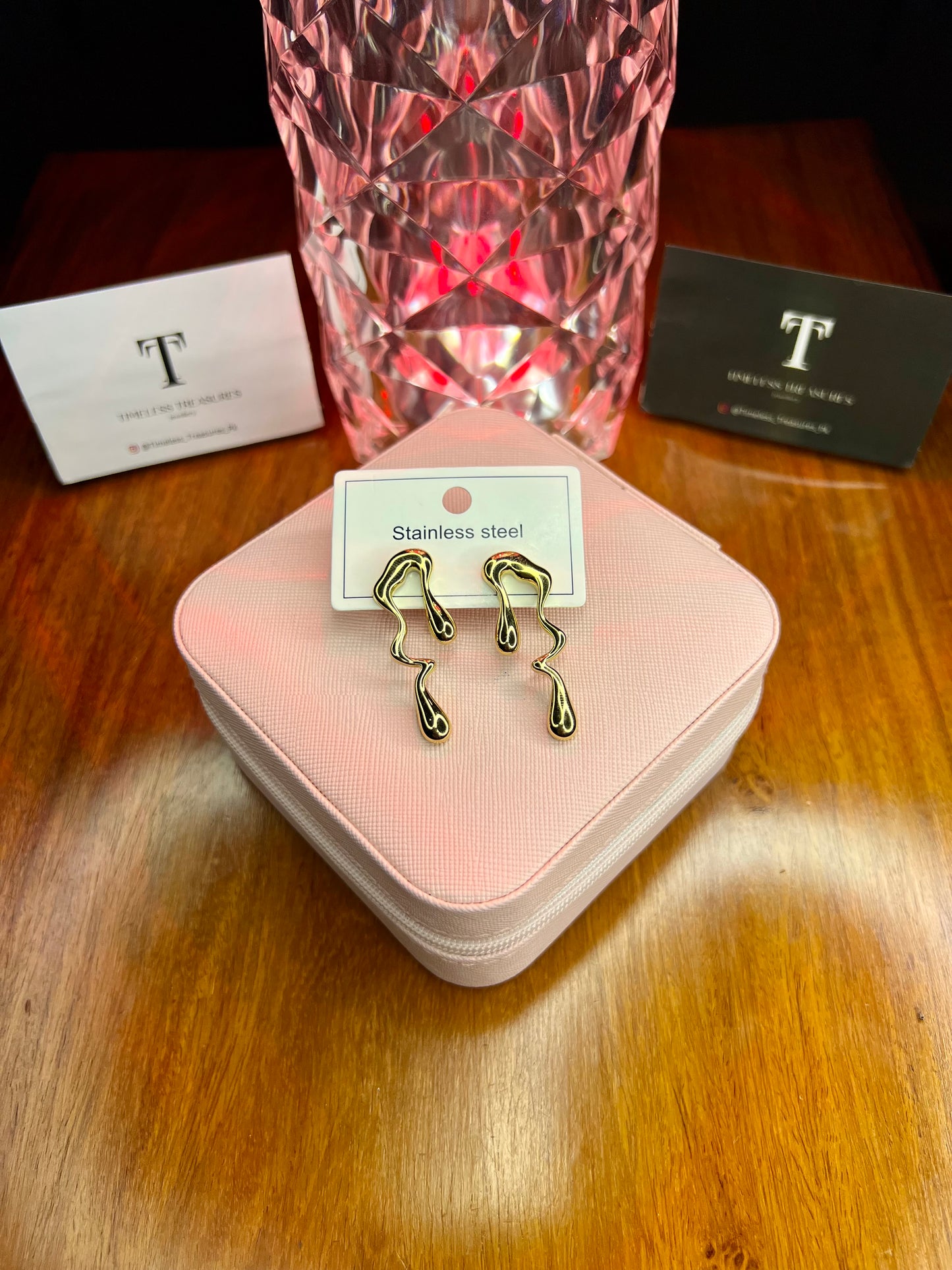 Premium Quality Stainless Steel 18k Chunky Gold EarStuds