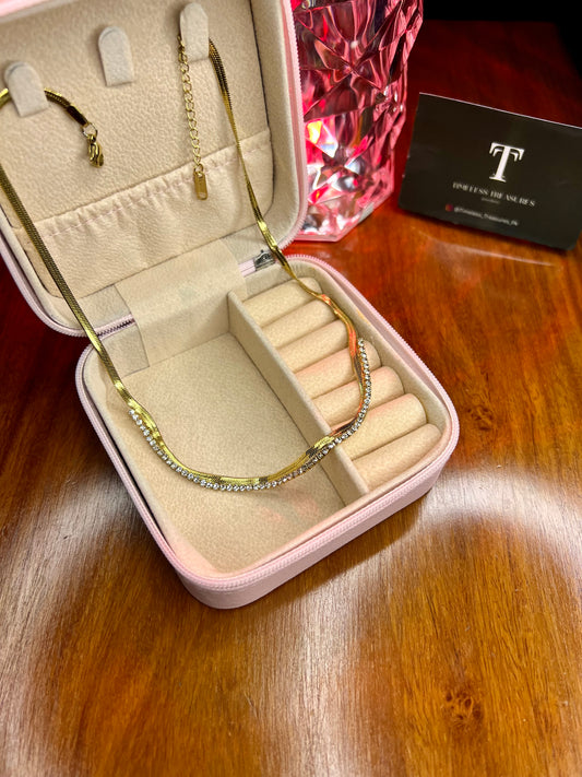 Premium Quality Stainless Steel 18k Zircon Luxury Necklace