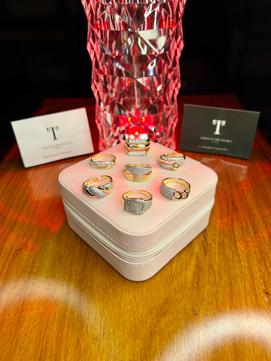 Premium Quality 18k Gold Plated Micro Zircon Egyptian Rings