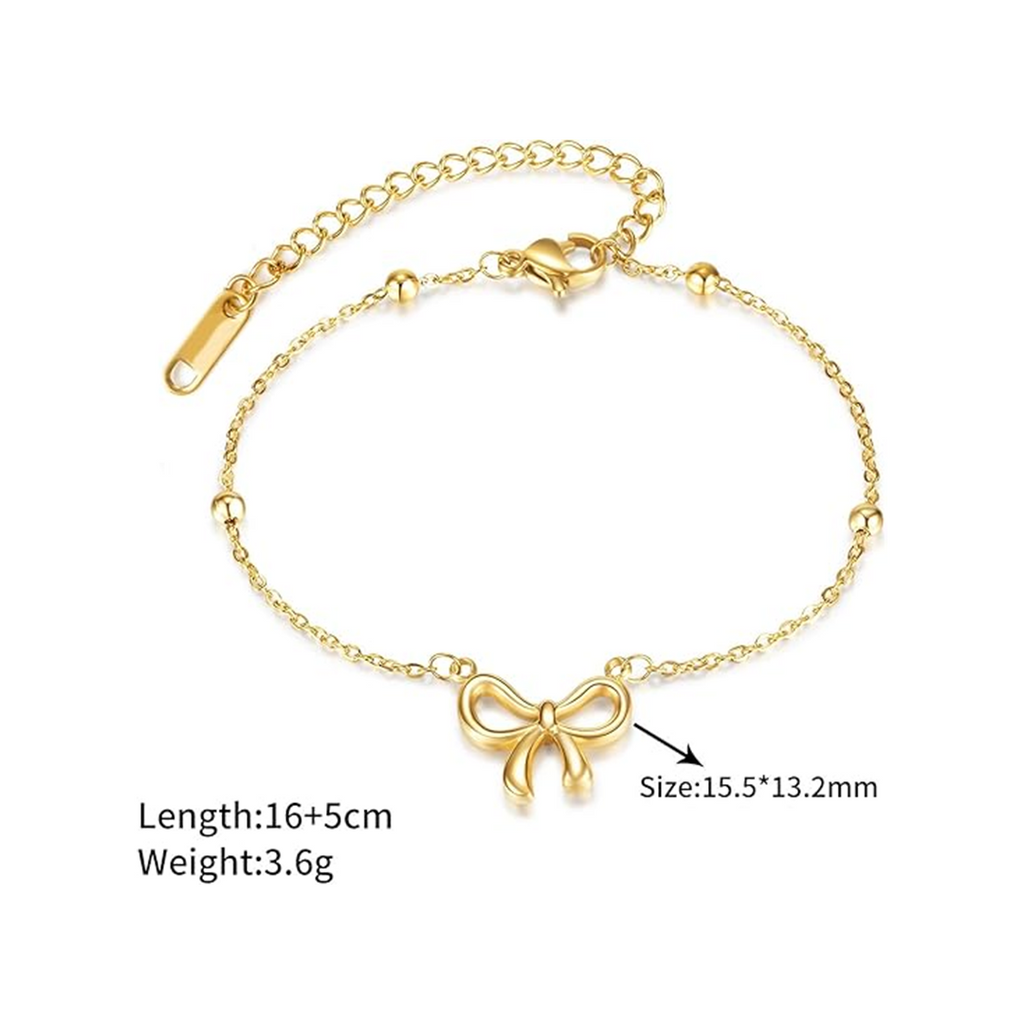 Premium Quality Stainless Steel 18k Good Bow Bracelet