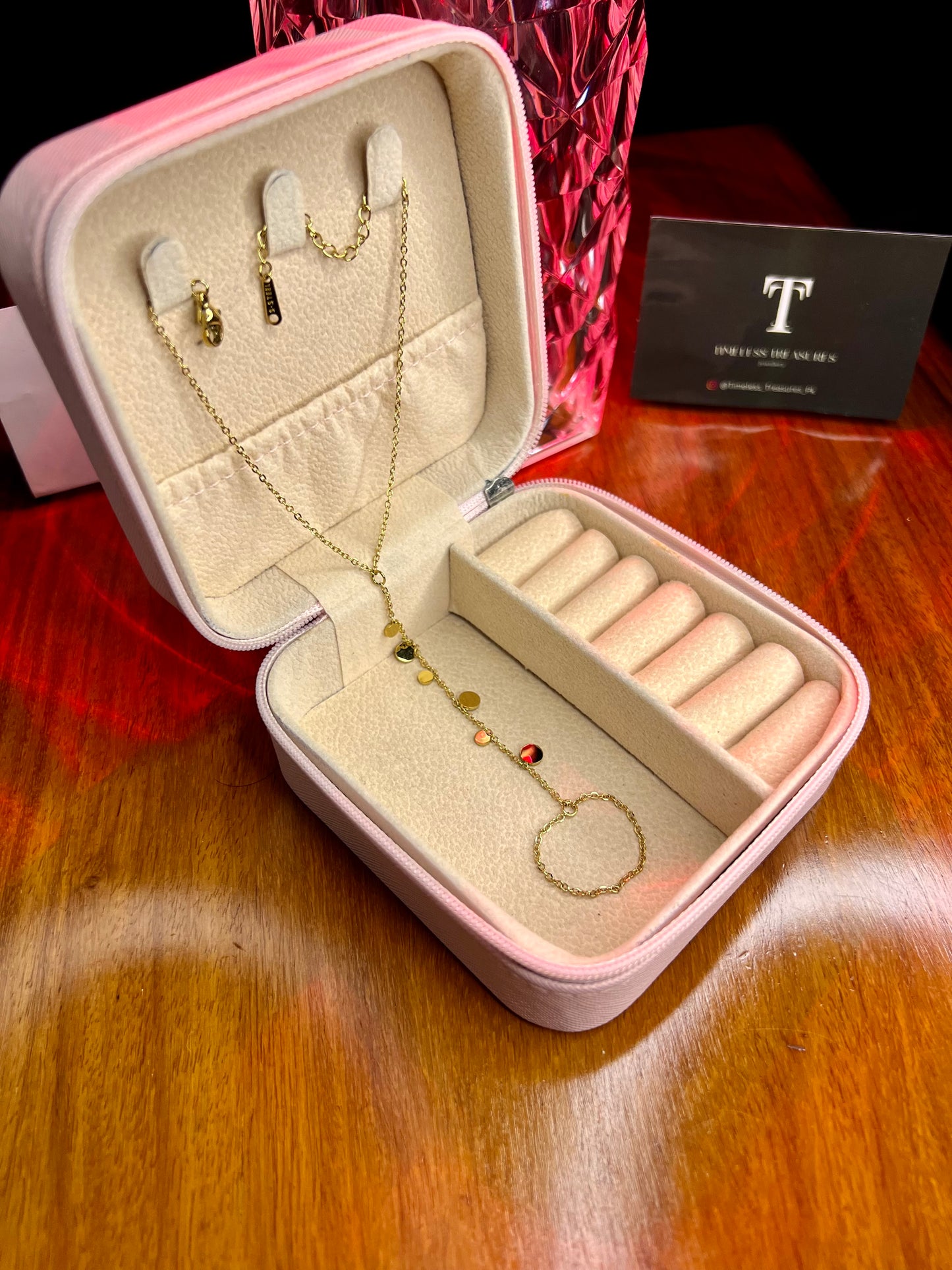 Premium Quality Stainless Steel 18k Gold Coin Handchain