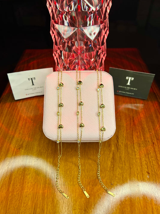 Premium Quality Stainless Steel 18k Celestial Heart Bracelet