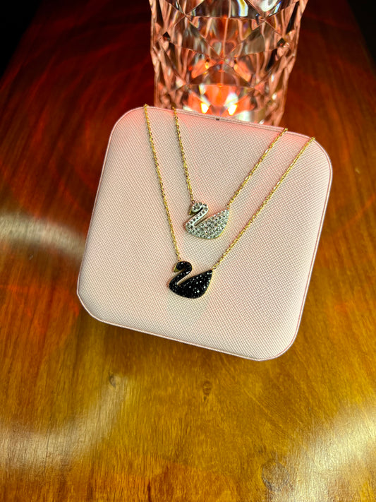 Premium Quality Stainless Steel 18k Swan Necklace