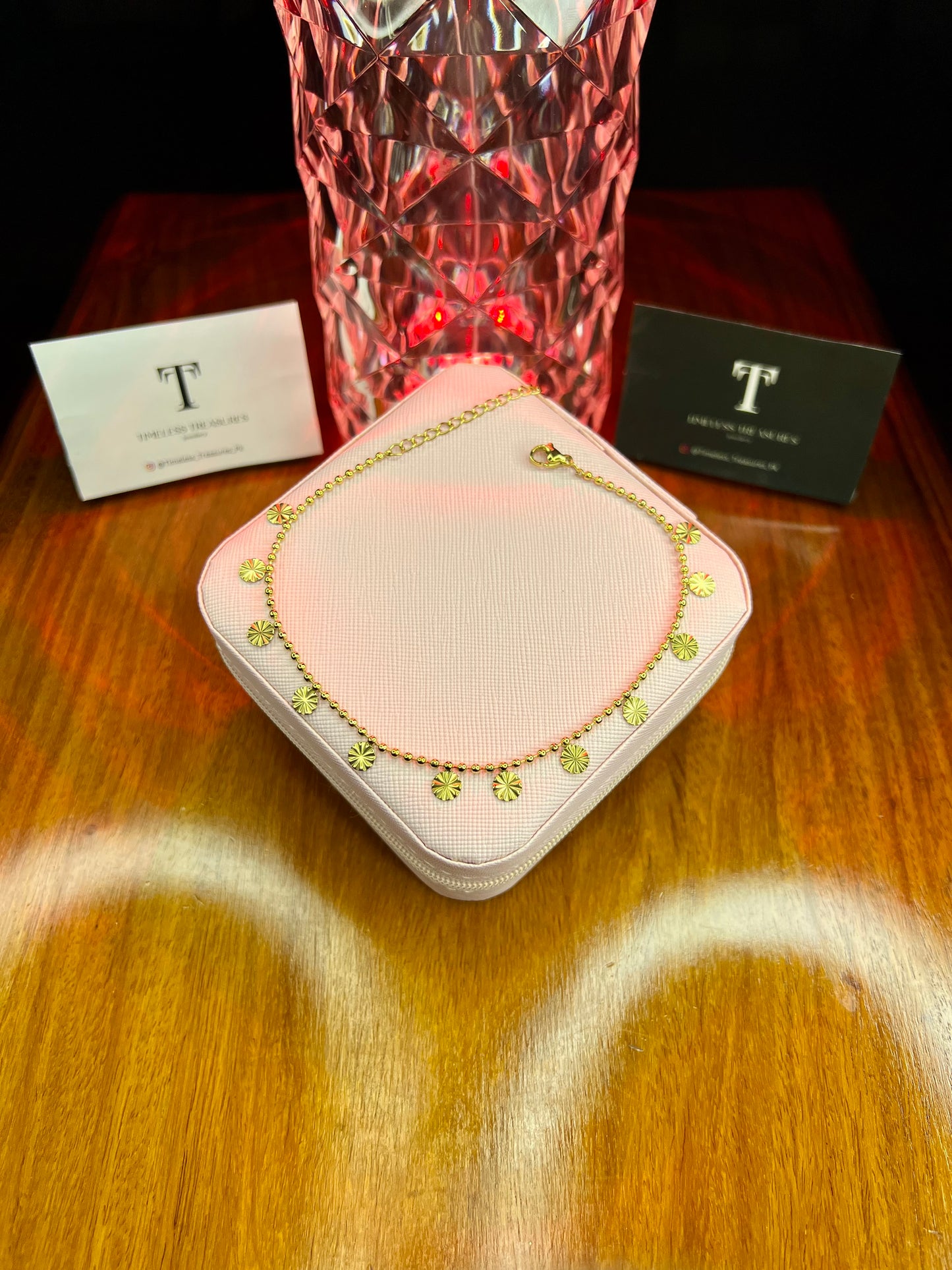 Premium Quality Stainless Steel 18k Golden Radiance Anklet