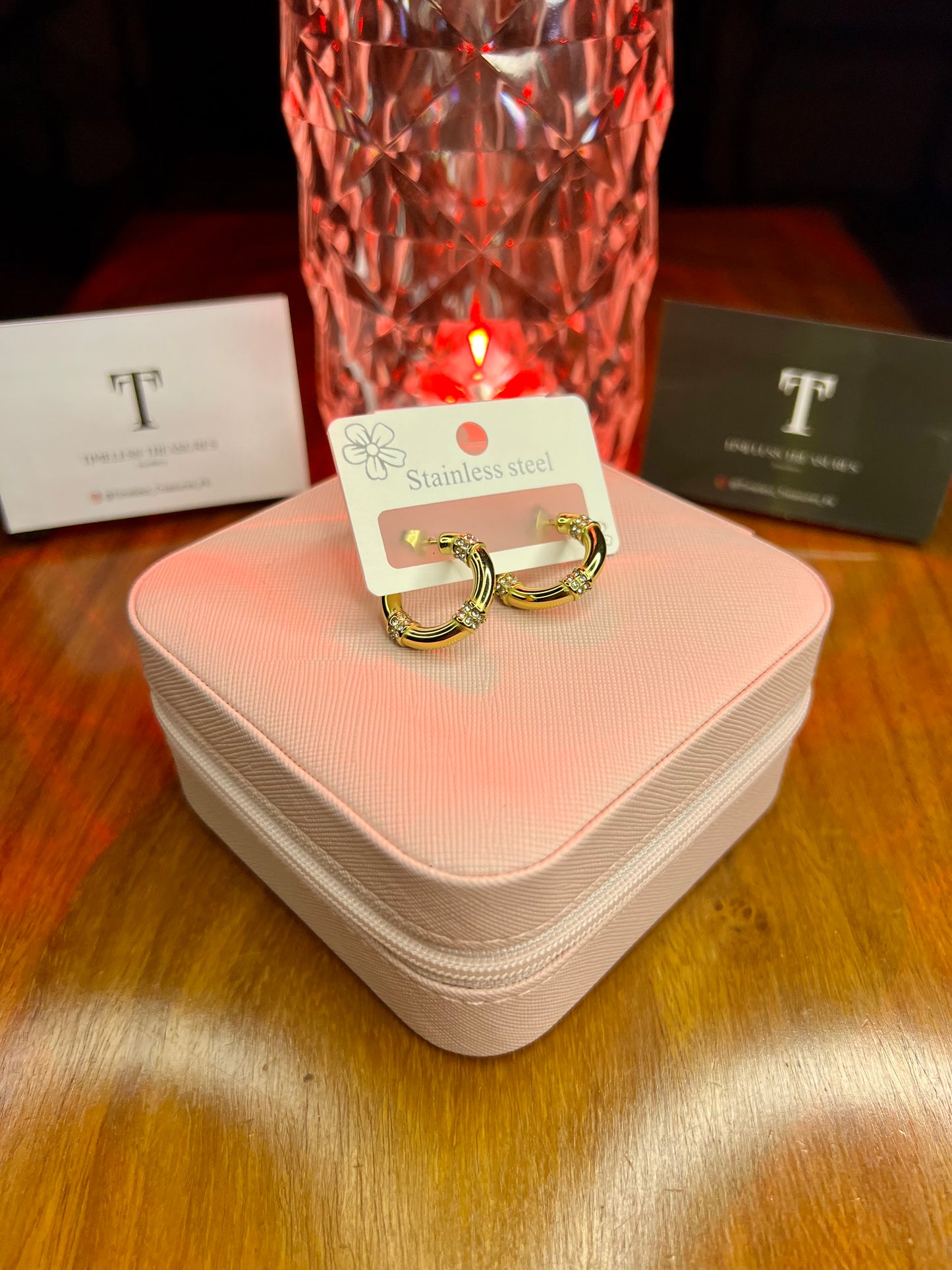 Premium Quality Stainless Steel 18k Gold Fine Hoops