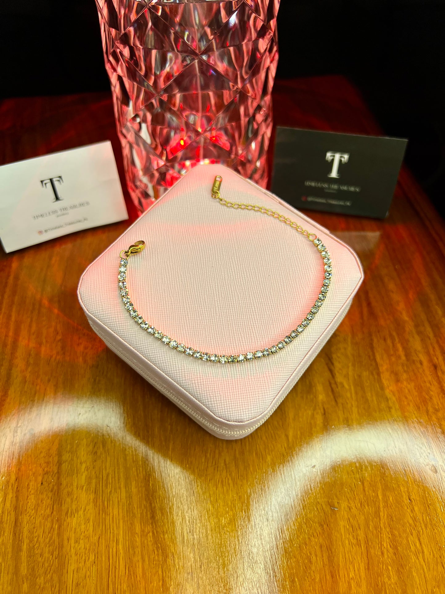 Premium Quality Stainless Steel 18k Diamond Whisper Bracelet